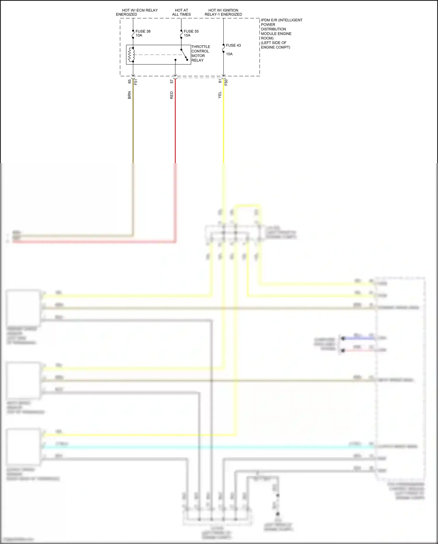 Wiring diagram input speed sens for Nissan Maxima A36 (2015-2024) (1 of 2)