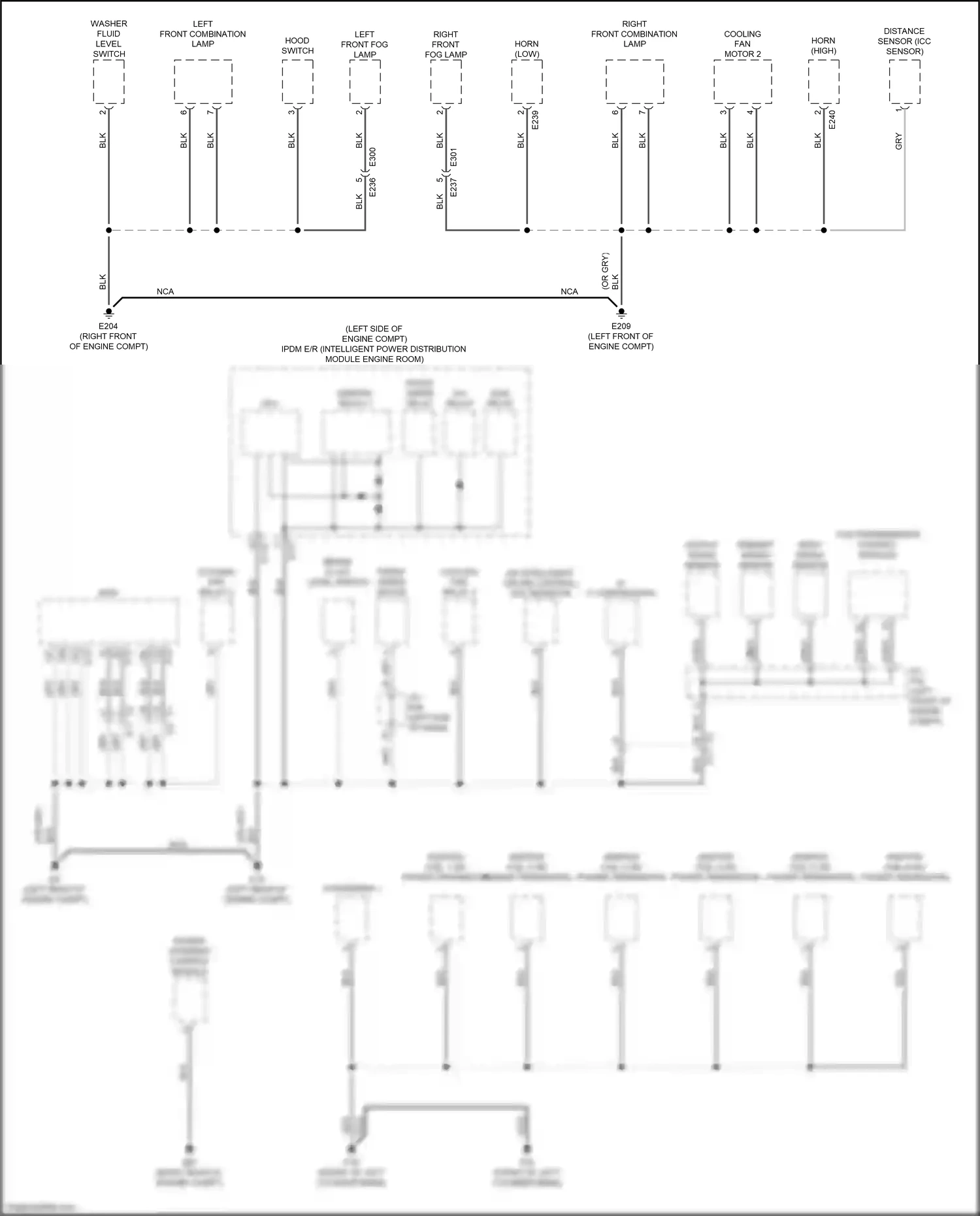 Wiring diagram input speed sensor for Nissan Maxima A36 (2015-2024) (2 of 4)