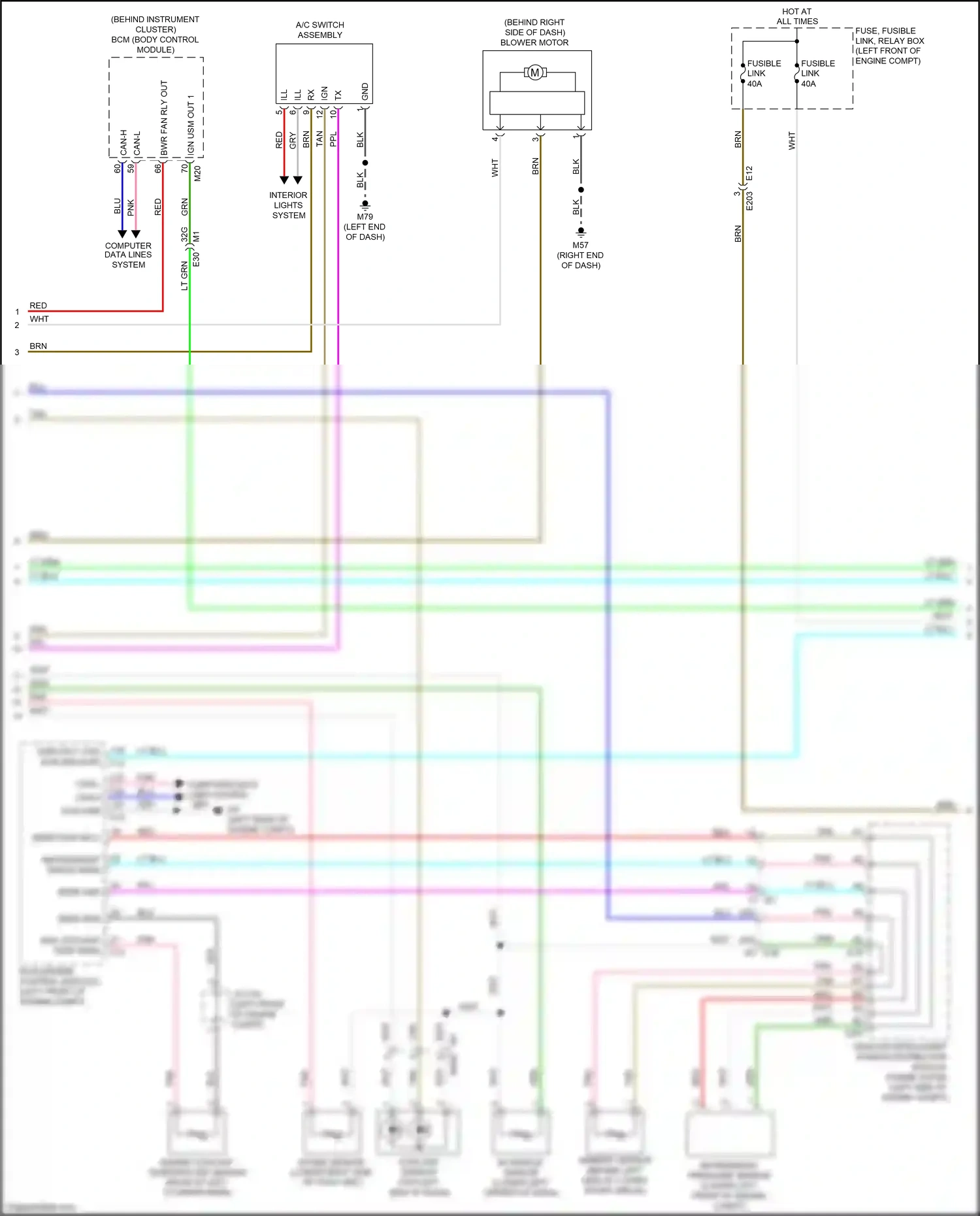 Wiring diagram intake sensor for Nissan Maxima A36 (2015-2024) (1 of 1)