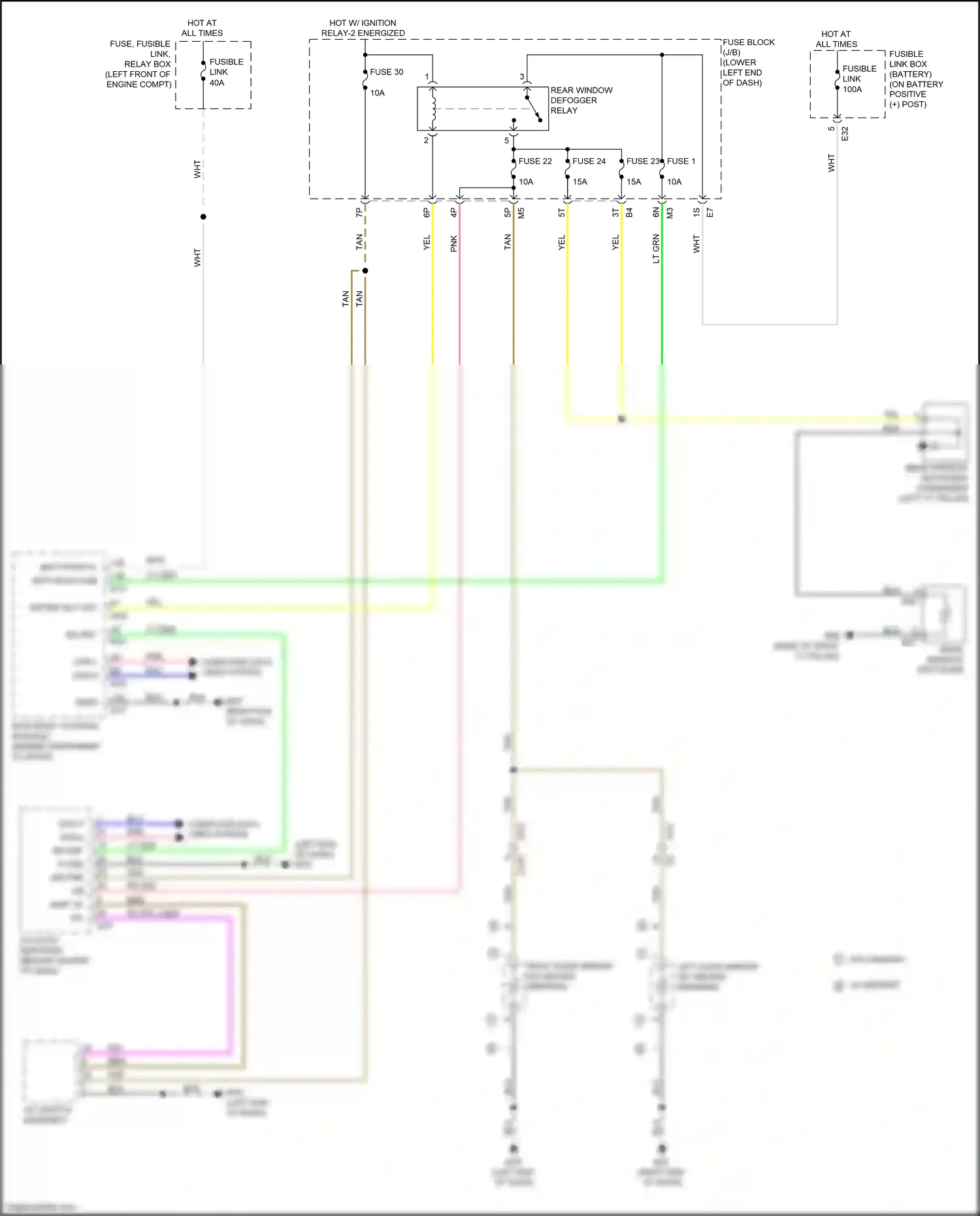 Wiring diagram left "c" pillar) for Nissan Maxima A36 (2015-2024) (13 of 20)
