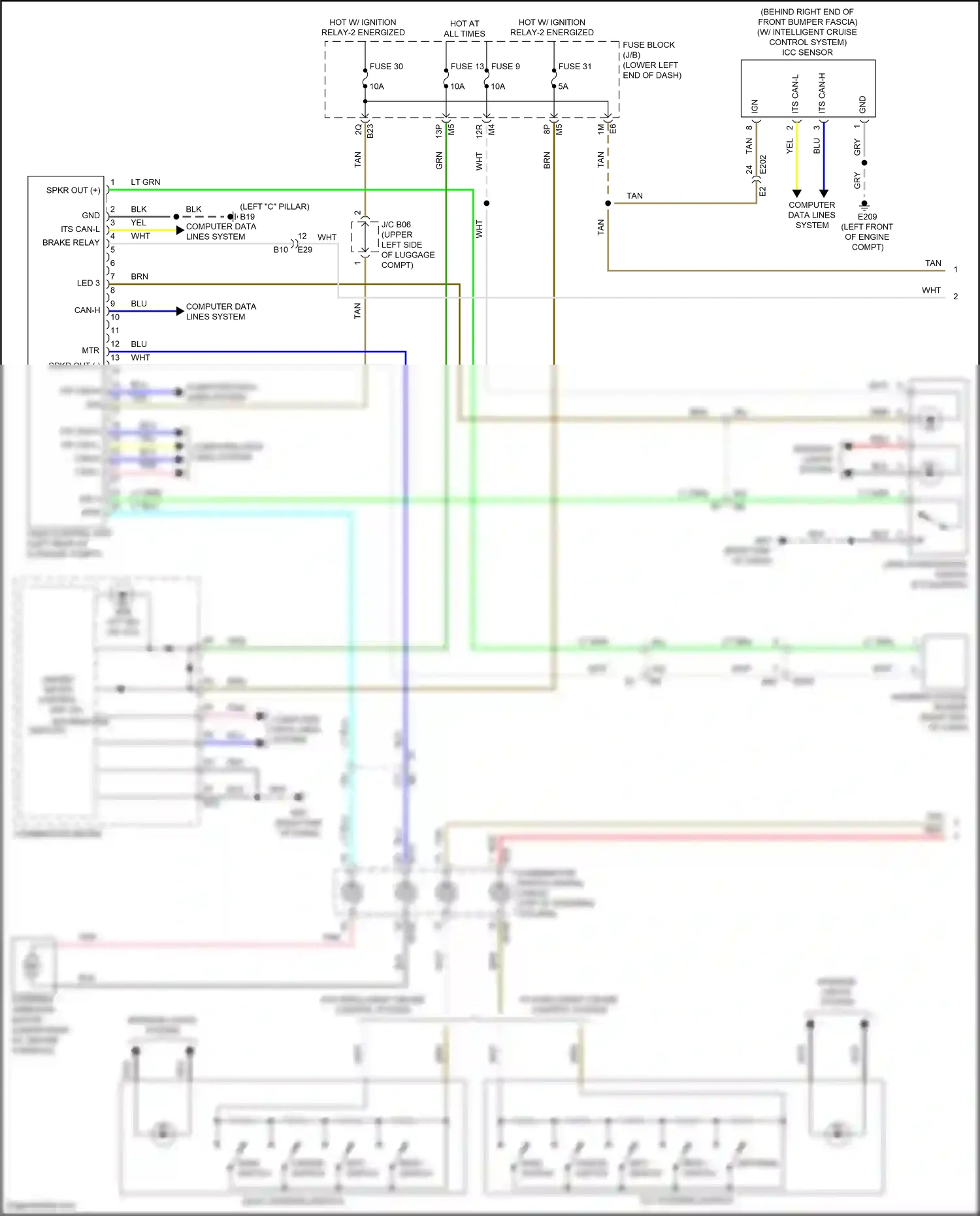 Wiring diagram lt blu for Nissan Maxima A36 (2015-2024) (51 of 78)