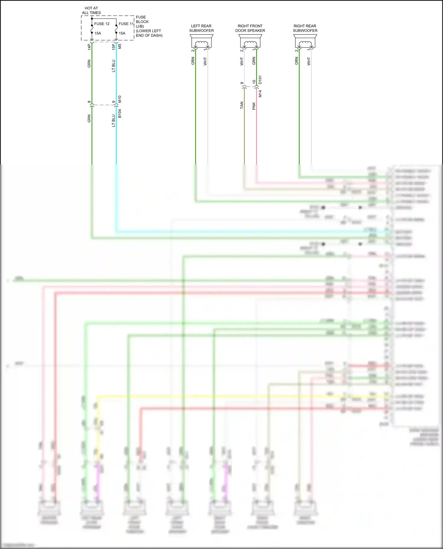 Wiring diagram lt blu for Nissan Maxima A36 (2015-2024) (16 of 78)
