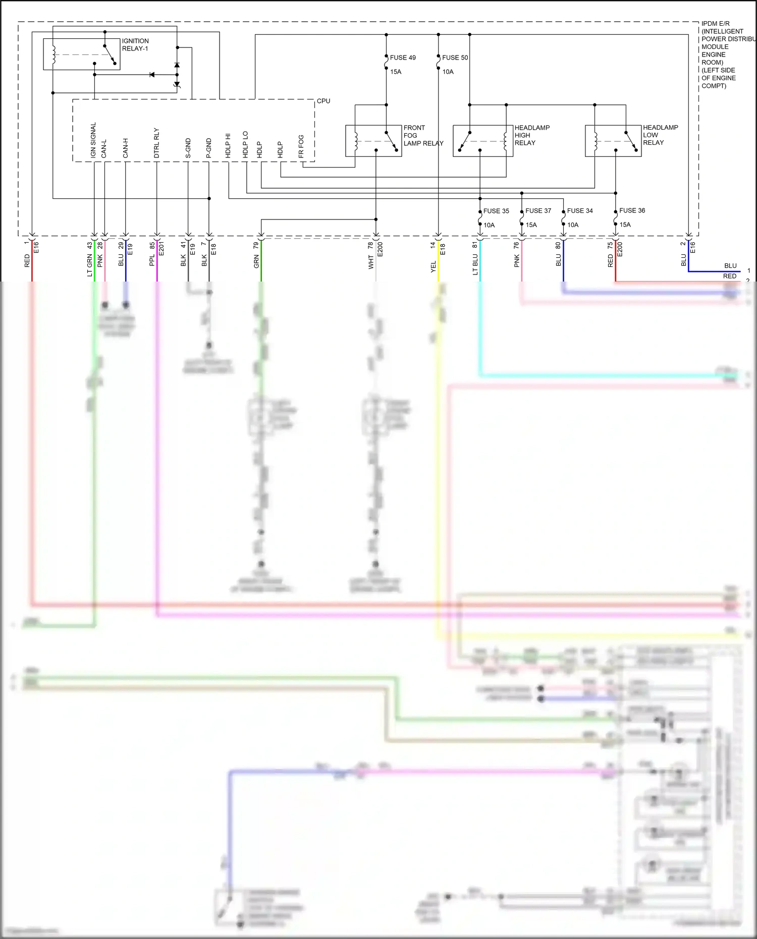 Wiring diagram red for Nissan Maxima A36 (2015-2024) (16 of 100)
