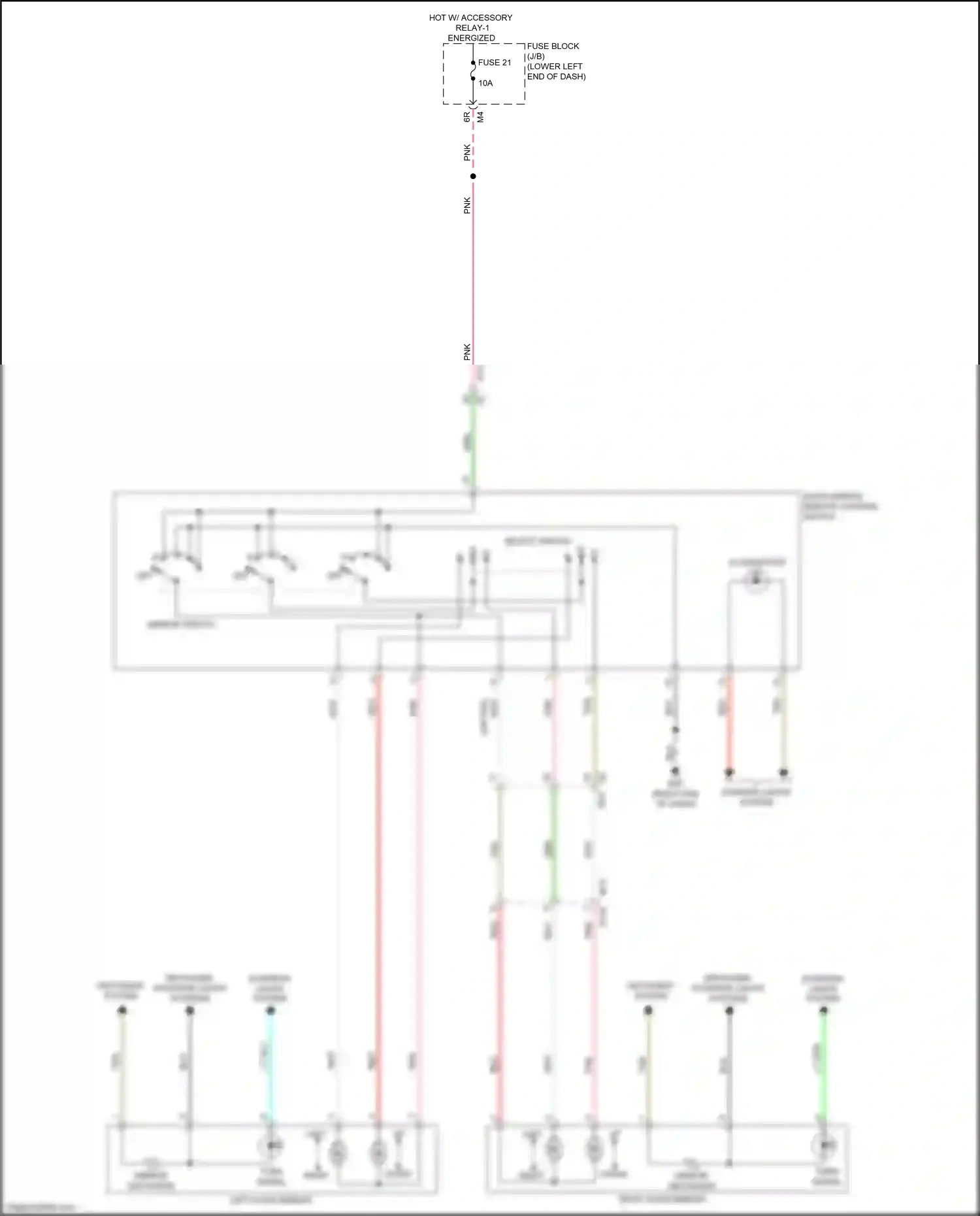 Wiring diagram select switch for Nissan Maxima A36 (2015-2024) (2 of 2)