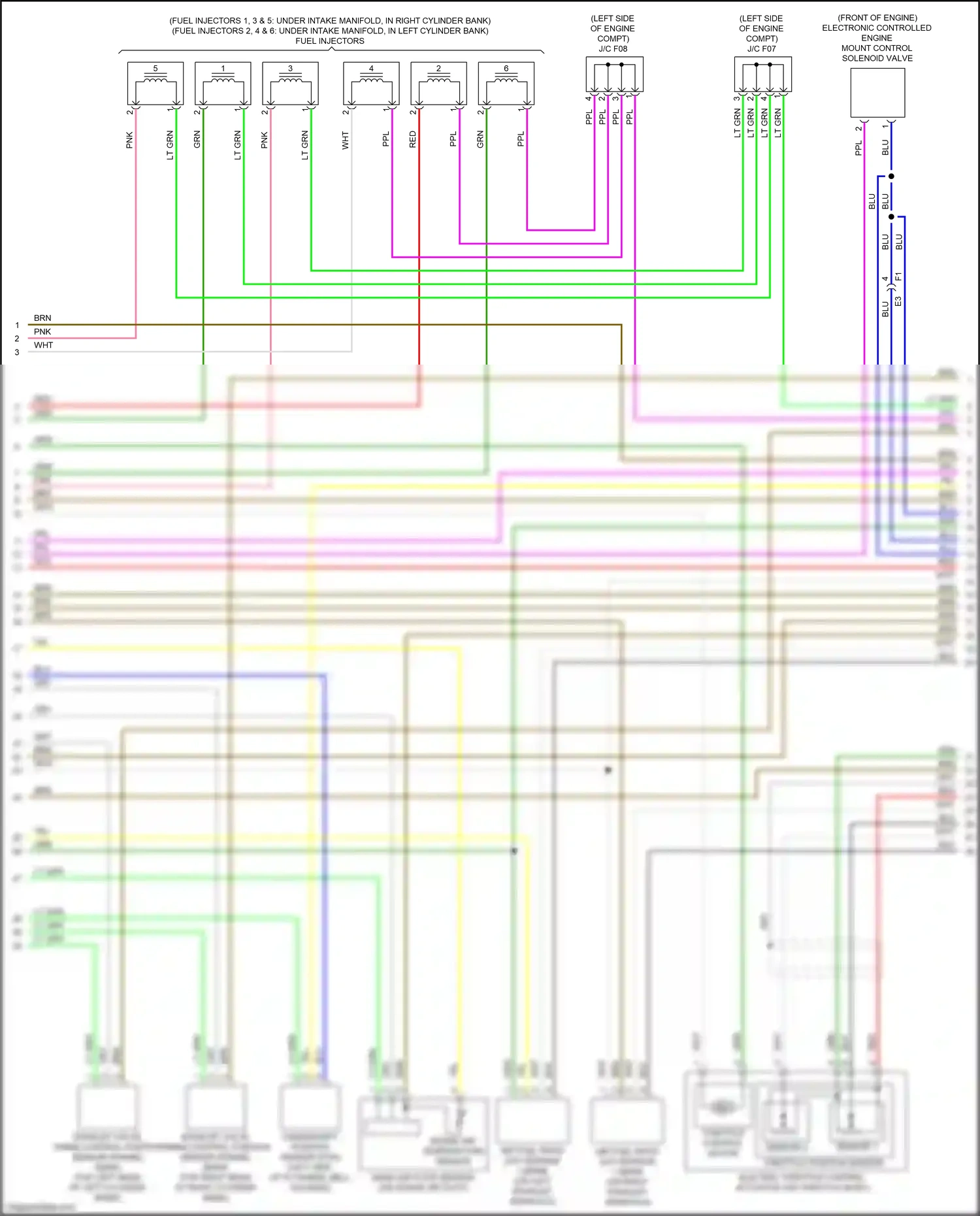 Wiring diagram sensor 2 for Nissan Maxima A36 (2015-2024) (2 of 3)