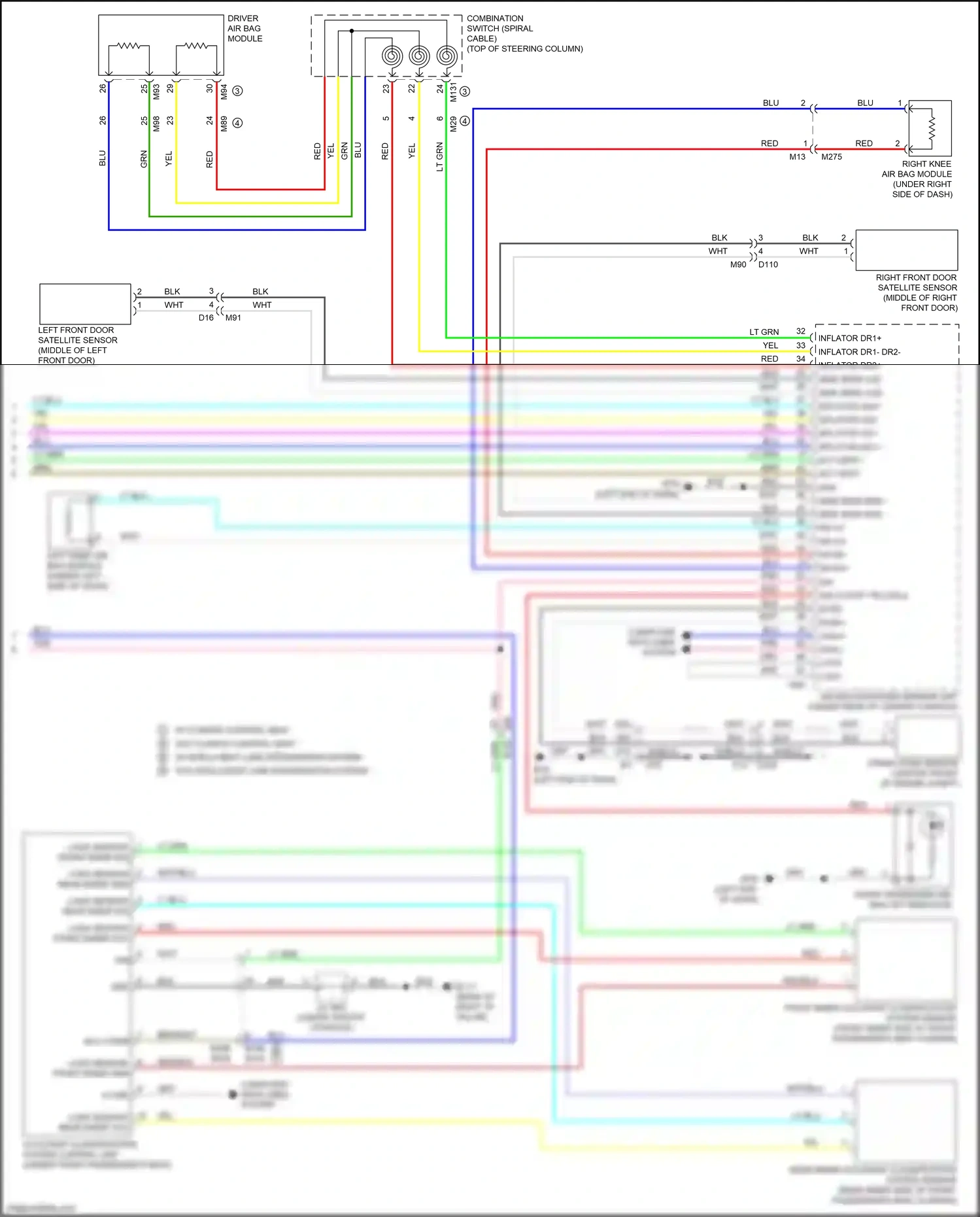 Wiring diagram shield shield for Nissan Maxima A36 (2015-2024) (1 of 2)