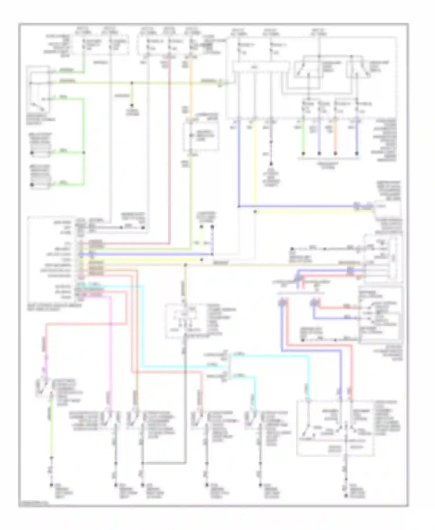 Murano Nissan Z50 (2002-2008): Forced entry circuit