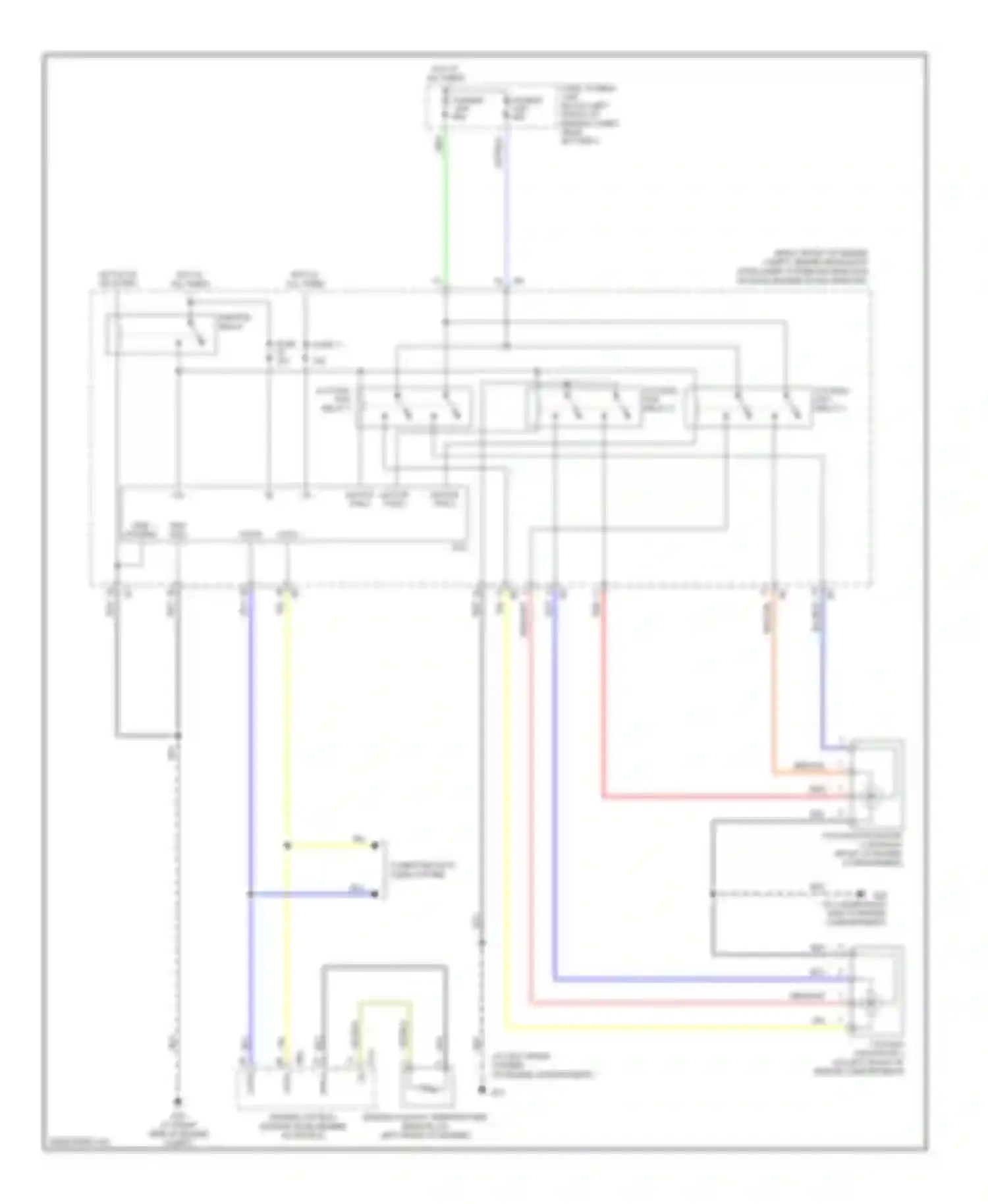 Murano Nissan Z50 (2002-2008): Cooling fan circuit