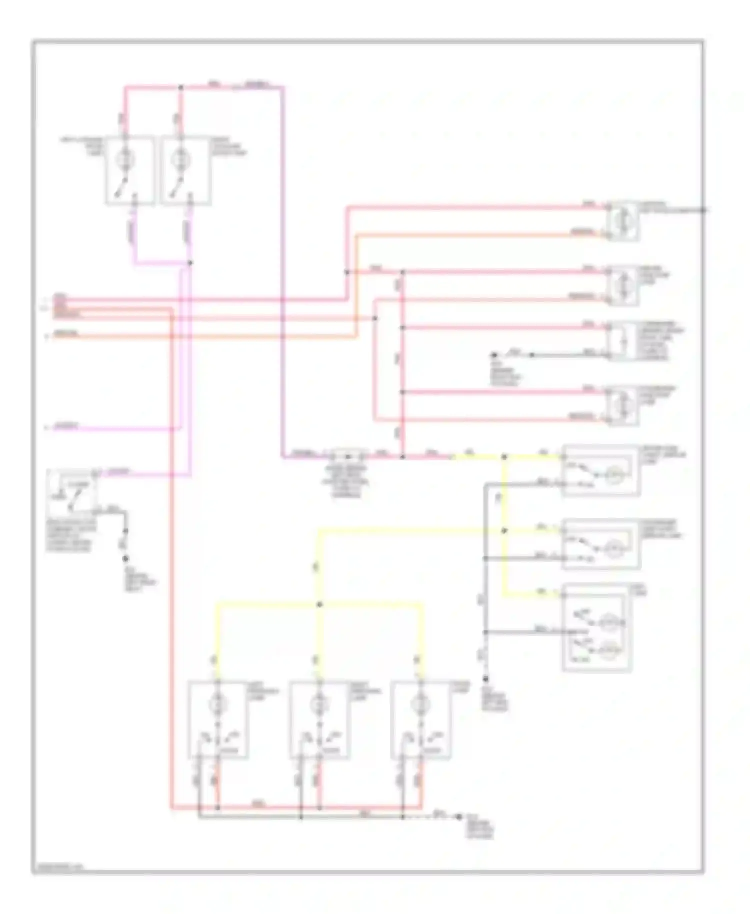 Murano Nissan Z50 (2002-2008): Courtesy lamps circuit (2 of 2)
