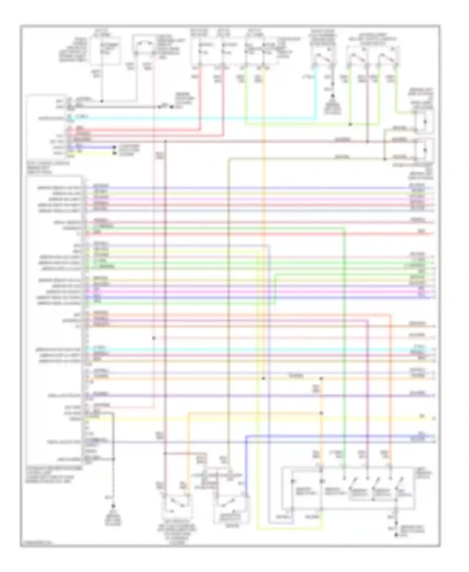 Murano Nissan Z50 (2002-2008): Memory systems circuit (1 of 3)