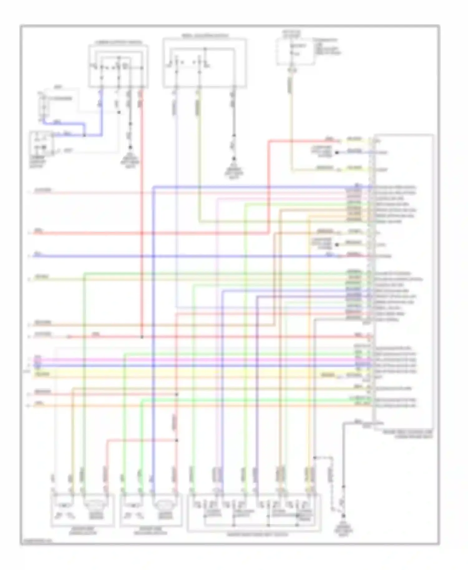 Murano Nissan Z50 (2002-2008): Memory systems circuit (3 of 3)