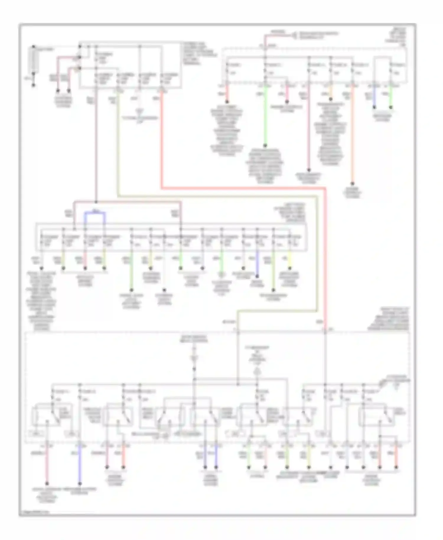 Murano Nissan Z50 (2002-2008): Power distribution circuit (1 of 2)