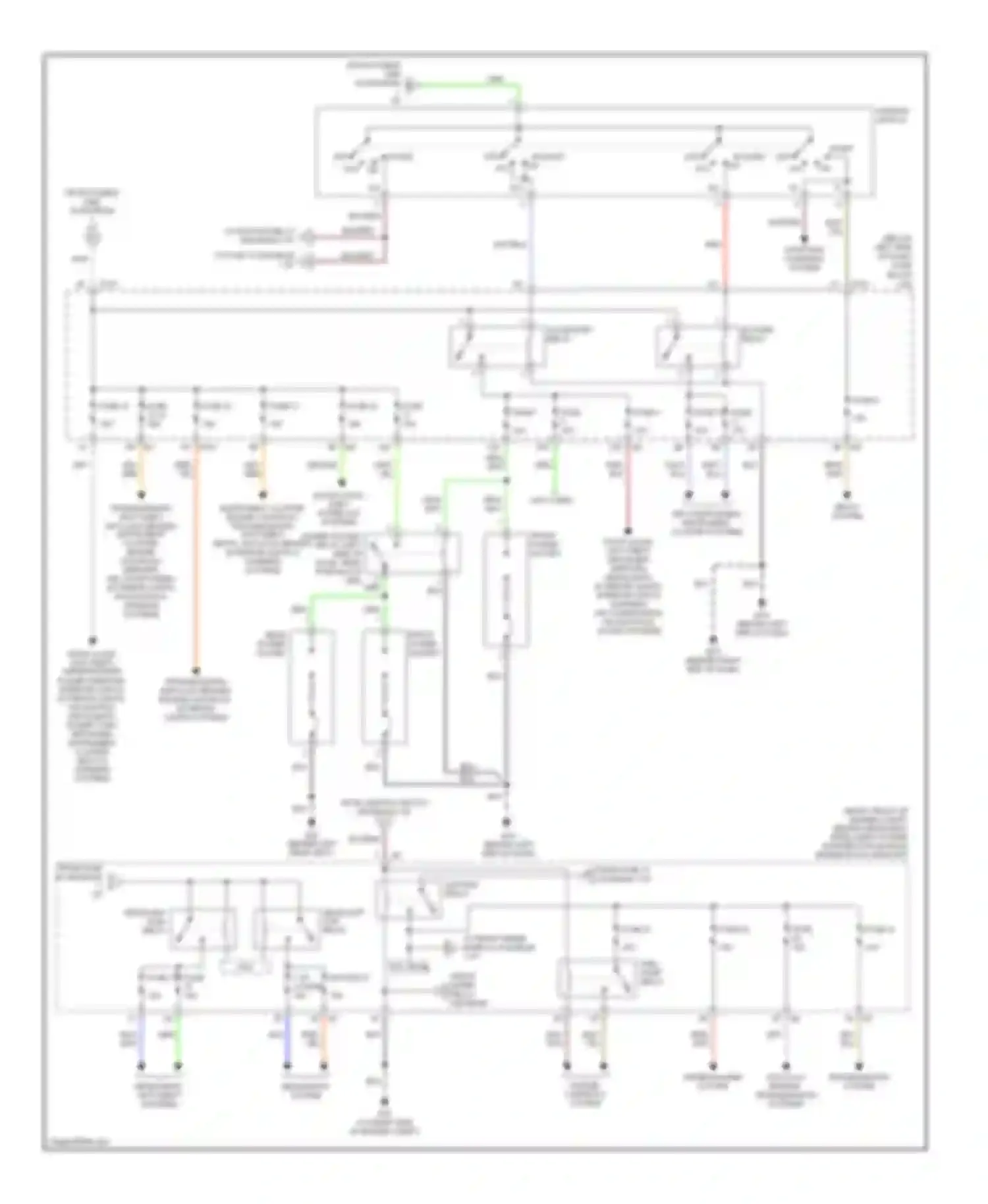 Murano Nissan Z50 (2002-2008): Power distribution circuit (2 of 2)