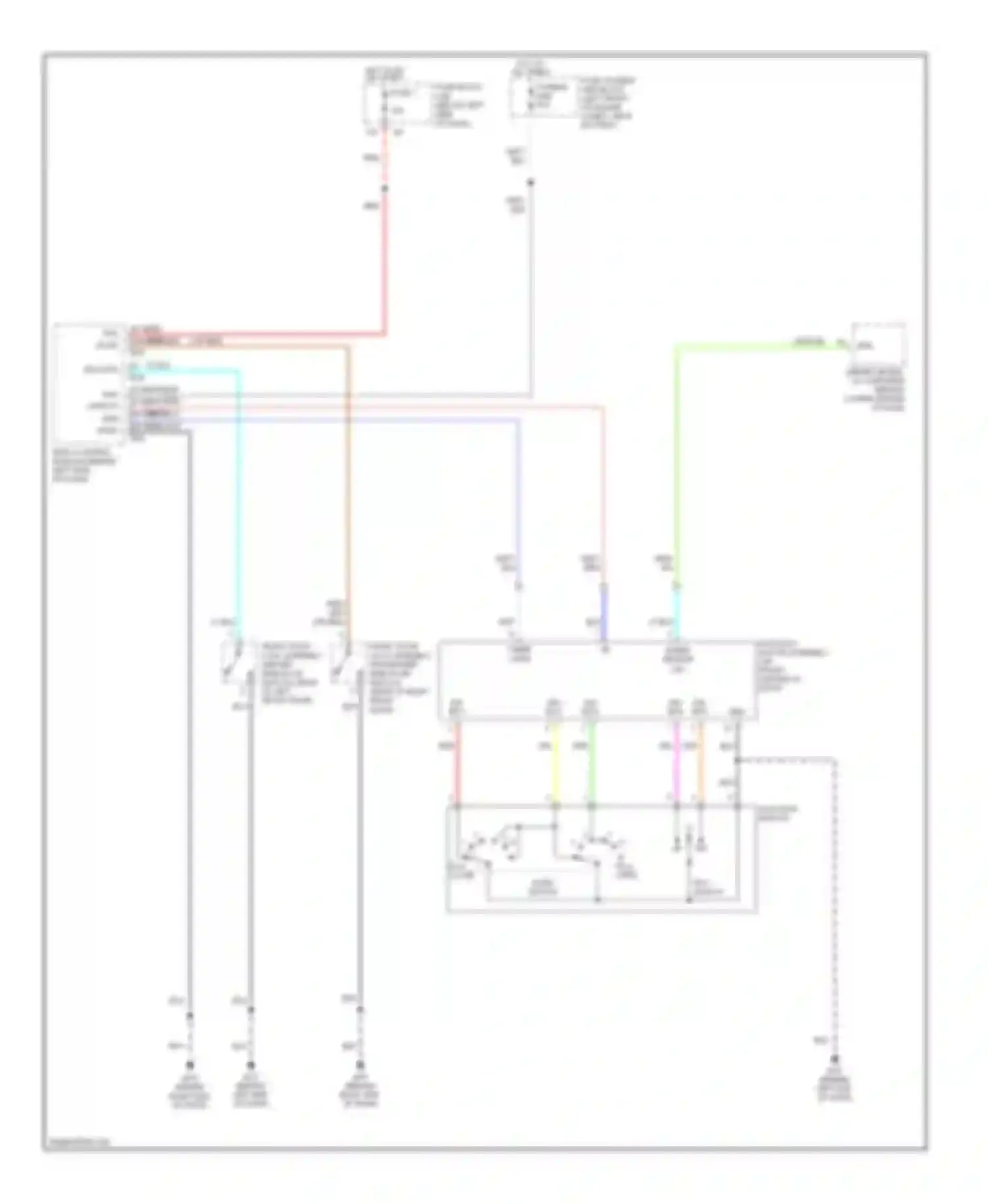 Murano Nissan Z50 (2002-2008): Power top/sunroof circuit