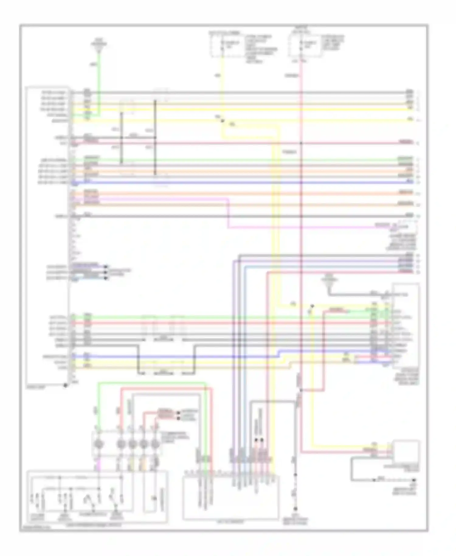 Murano Nissan Z50 (2002-2008): Radio circuit, bose (1 of 3)