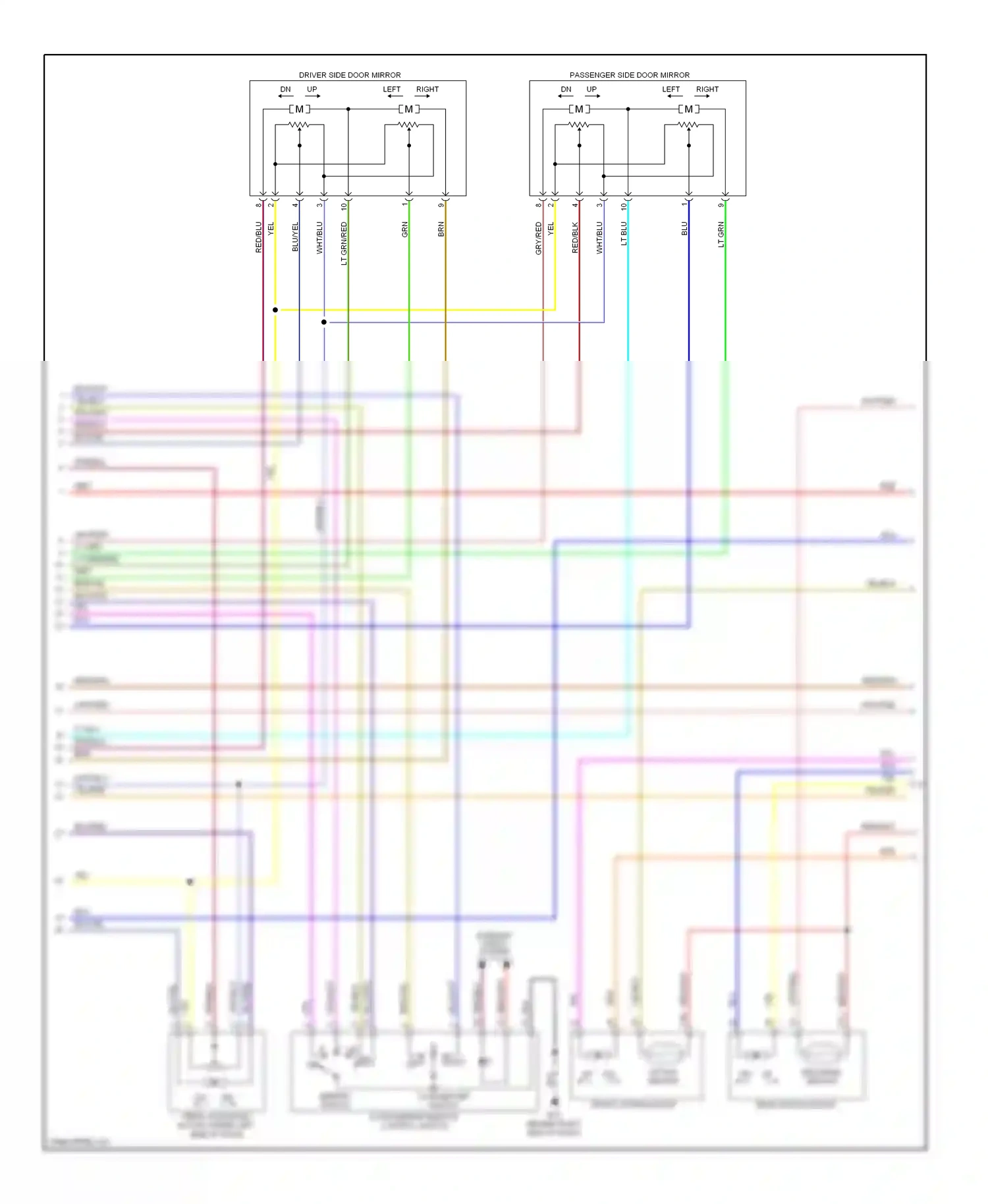 Wiring diagram changeover switch for Nissan Murano Z50 (2002-2008) (1 of 1)
