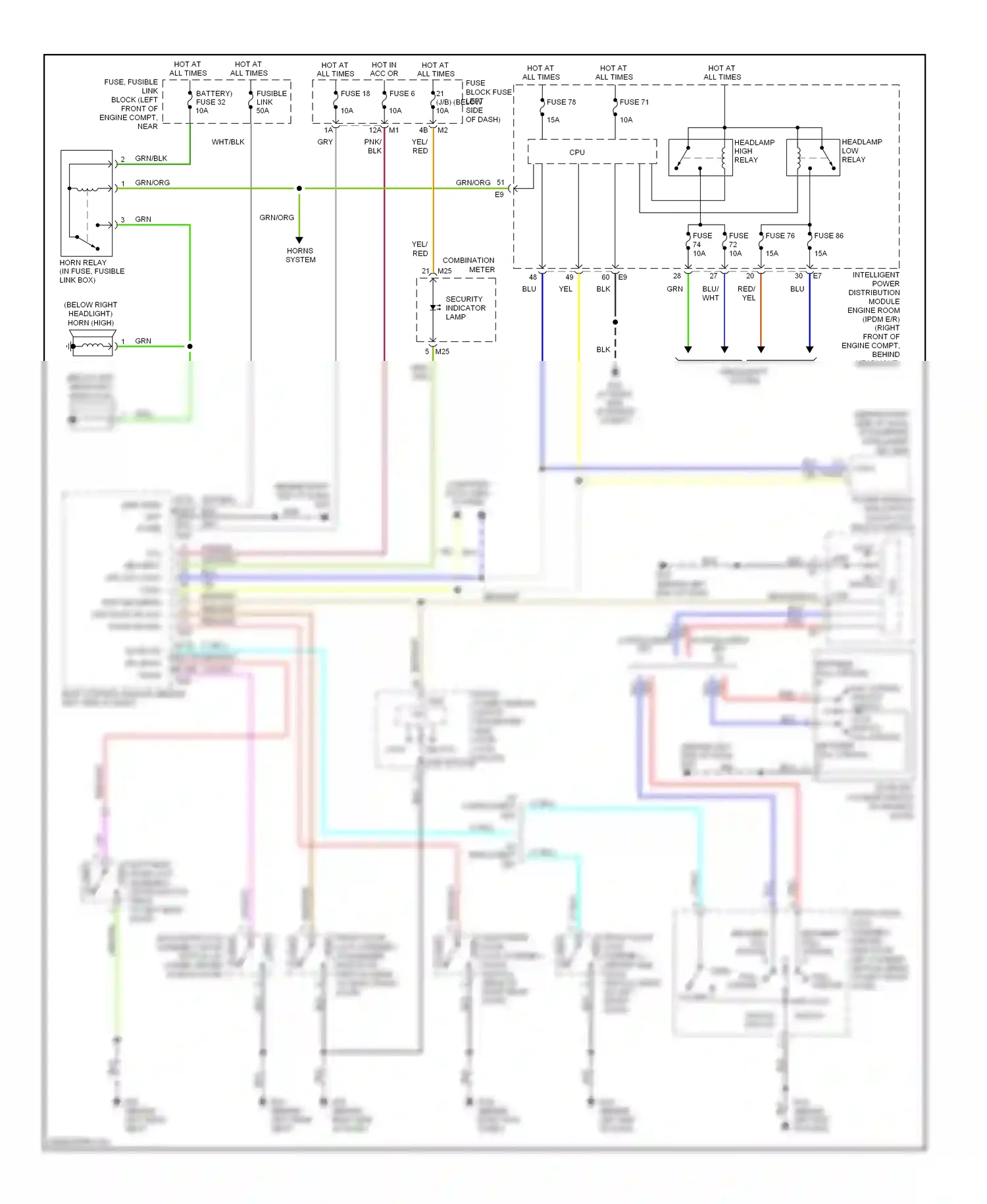 Wiring diagram com cpu for Nissan Murano Z50 (2002-2008) (1 of 1)