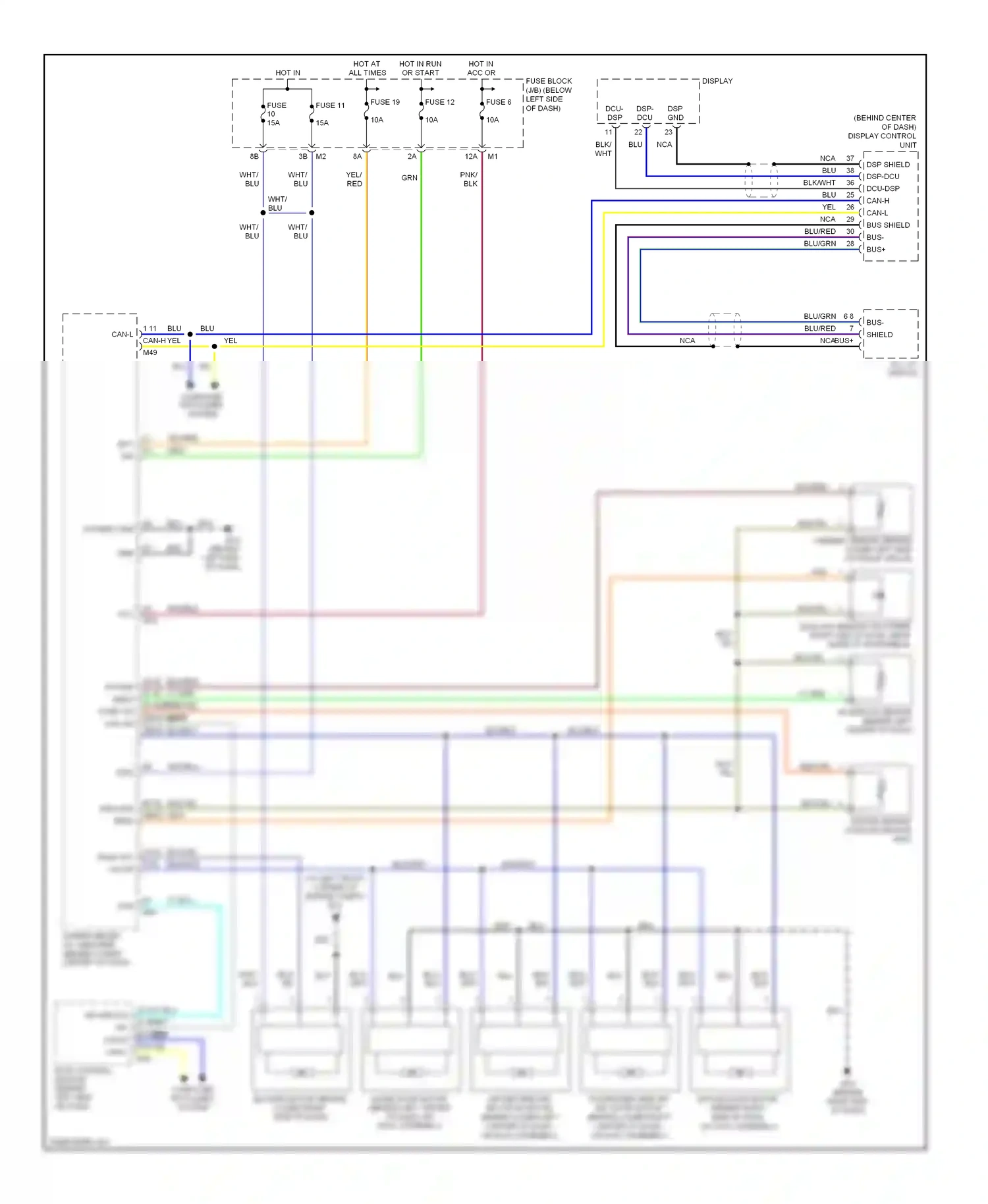 Wiring diagram computer data lines system for Nissan Murano Z50 (2002-2008) (3 of 37)