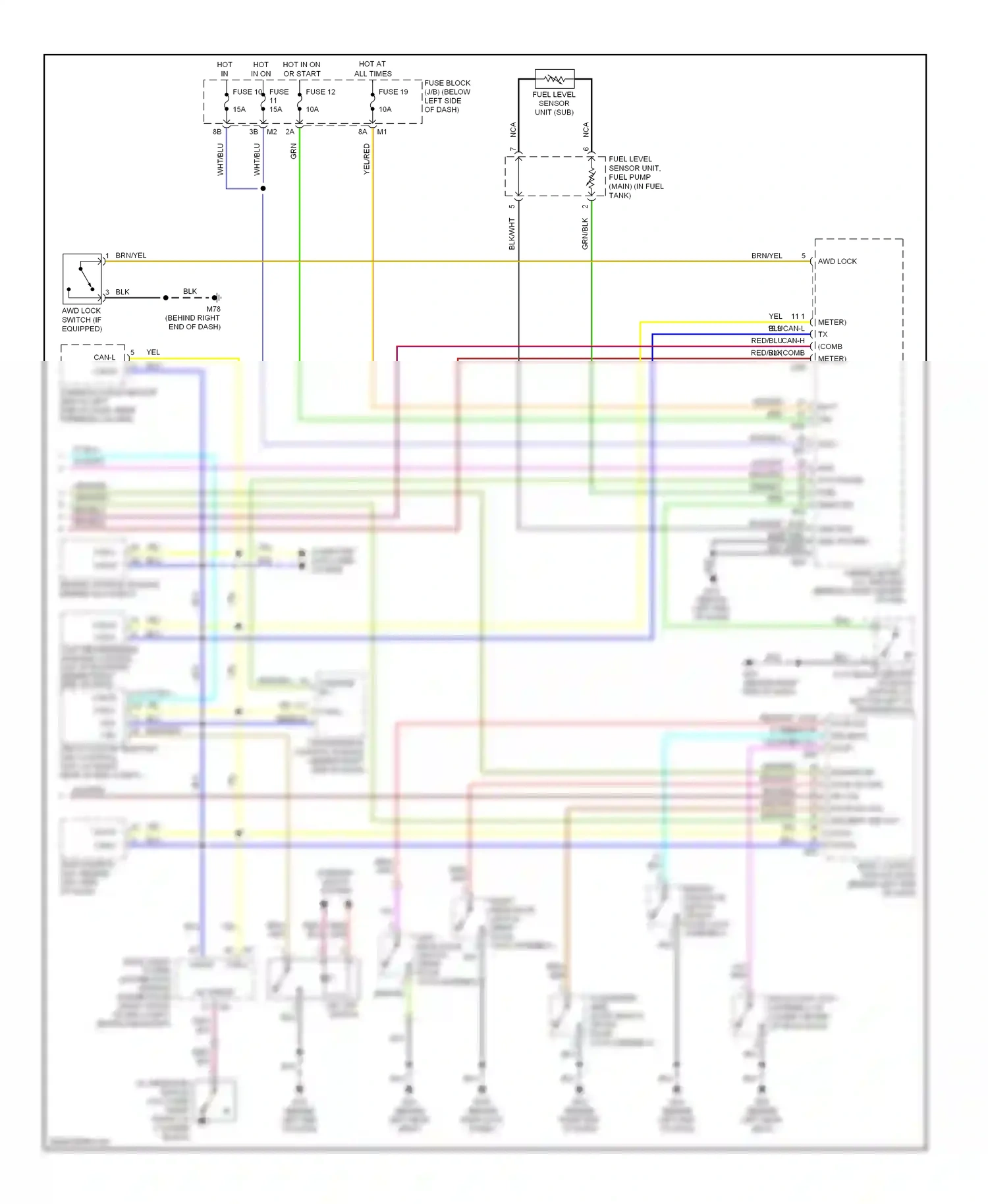 Wiring diagram computer data lines system for Nissan Murano Z50 (2002-2008) (17 of 37)