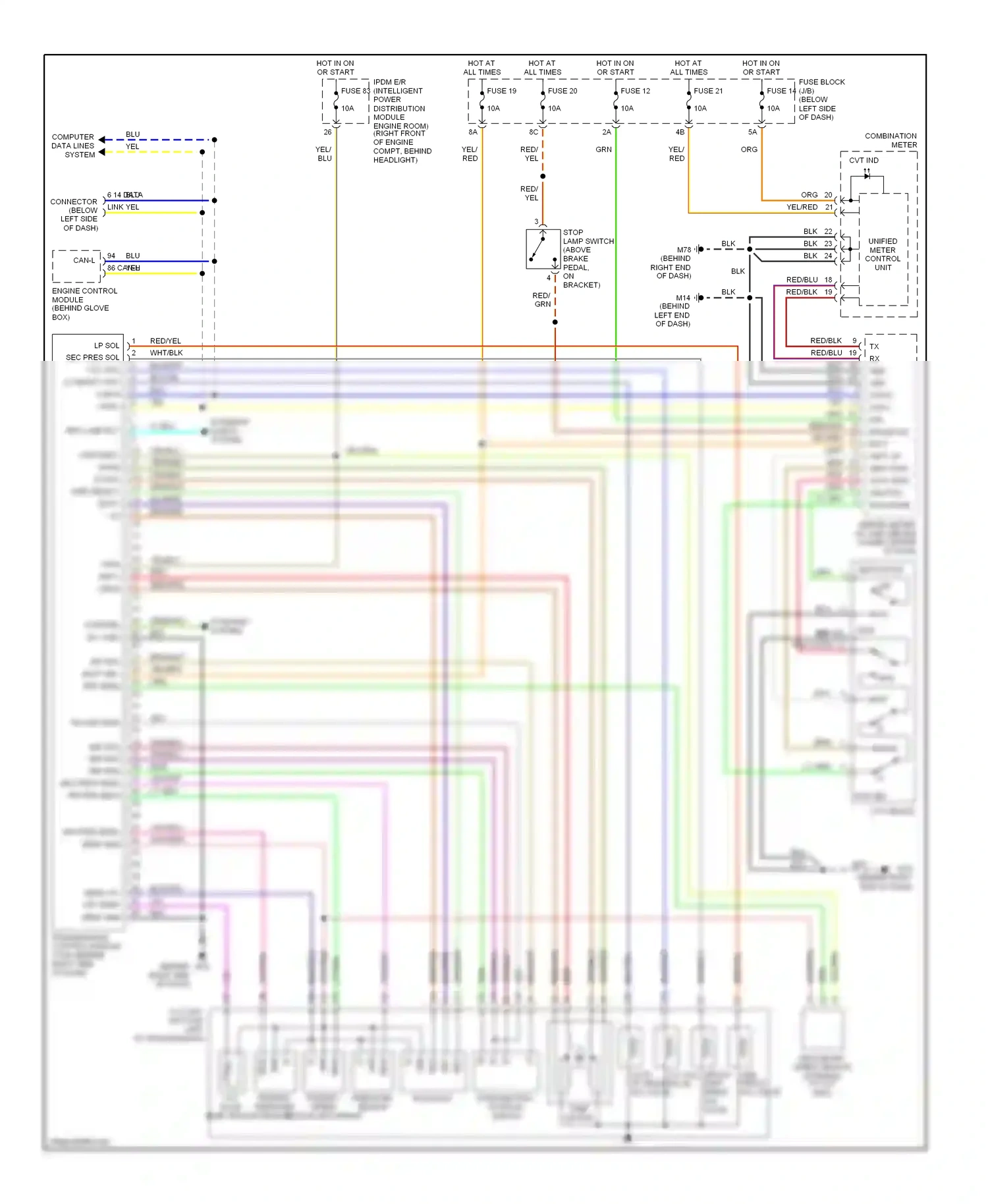 Wiring diagram computer data lines system for Nissan Murano Z50 (2002-2008) (31 of 37)