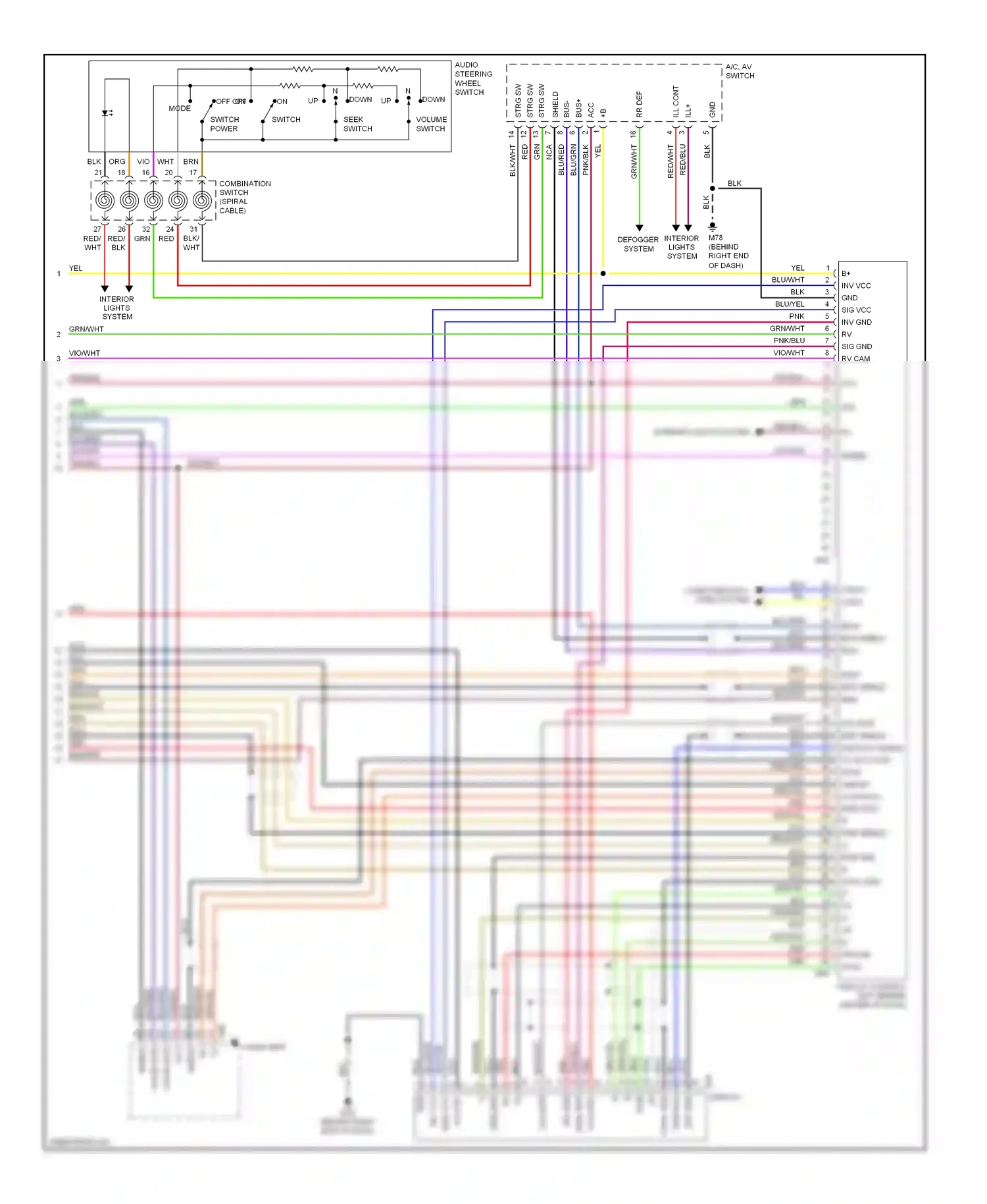 Wiring diagram down up for Nissan Murano Z50 (2002-2008) (1 of 1)