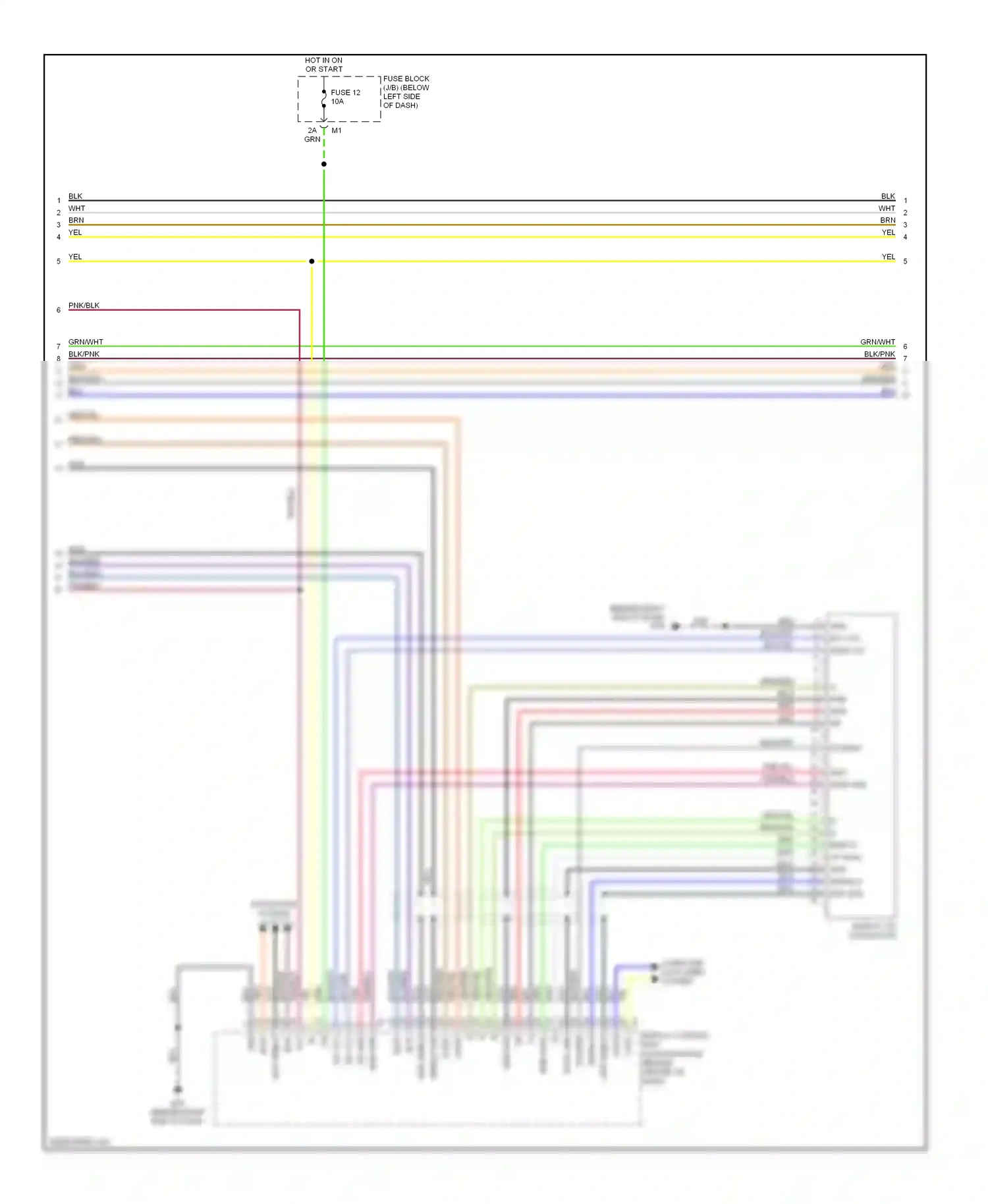 Wiring diagram dsp shield for Nissan Murano Z50 (2002-2008) (1 of 1)