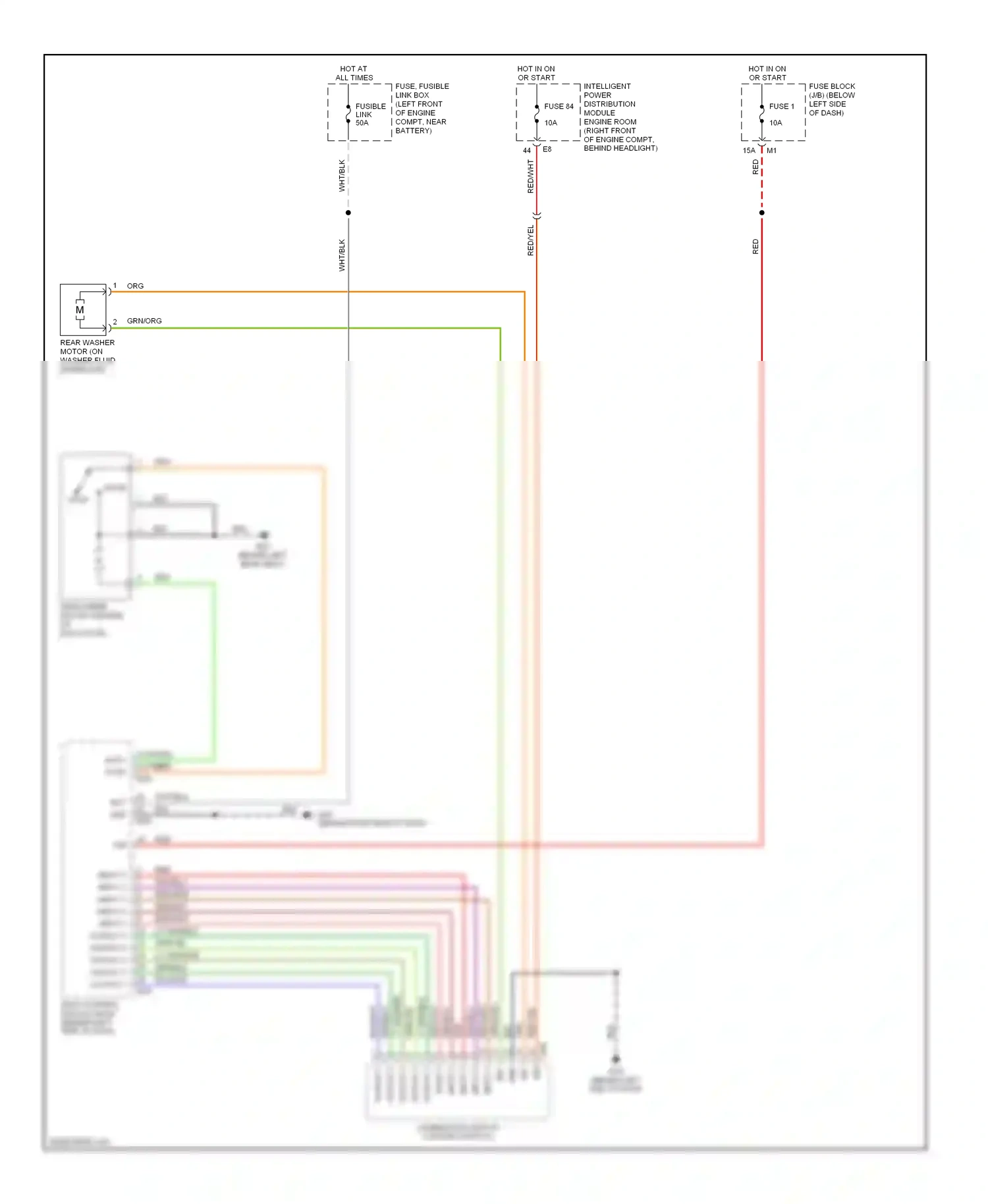 Wiring diagram input 2 for Nissan Murano Z50 (2002-2008) (3 of 3)