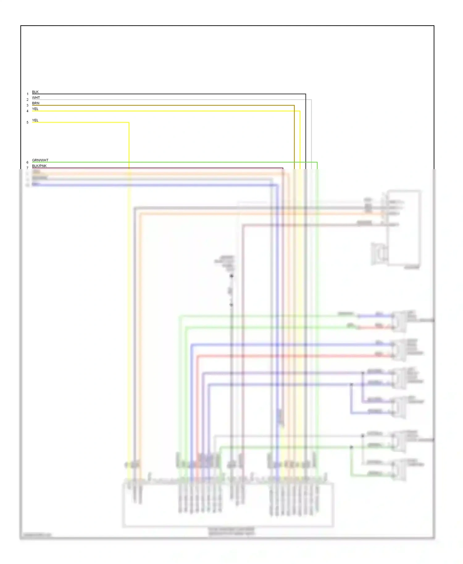 Wiring diagram input 2 for Nissan Murano Z50 (2002-2008) (2 of 3)