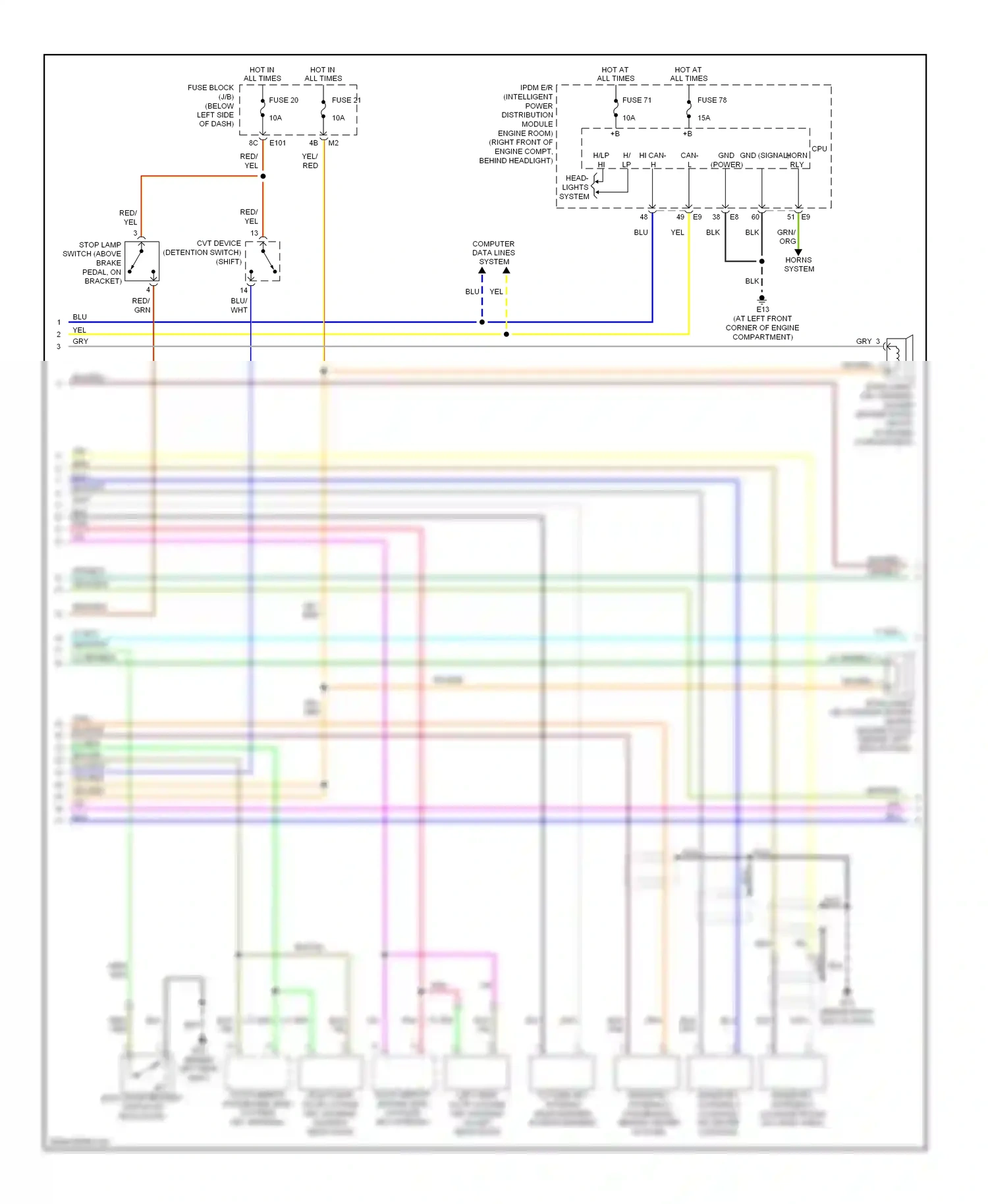 Wiring diagram nca for Nissan Murano Z50 (2002-2008) (15 of 22)