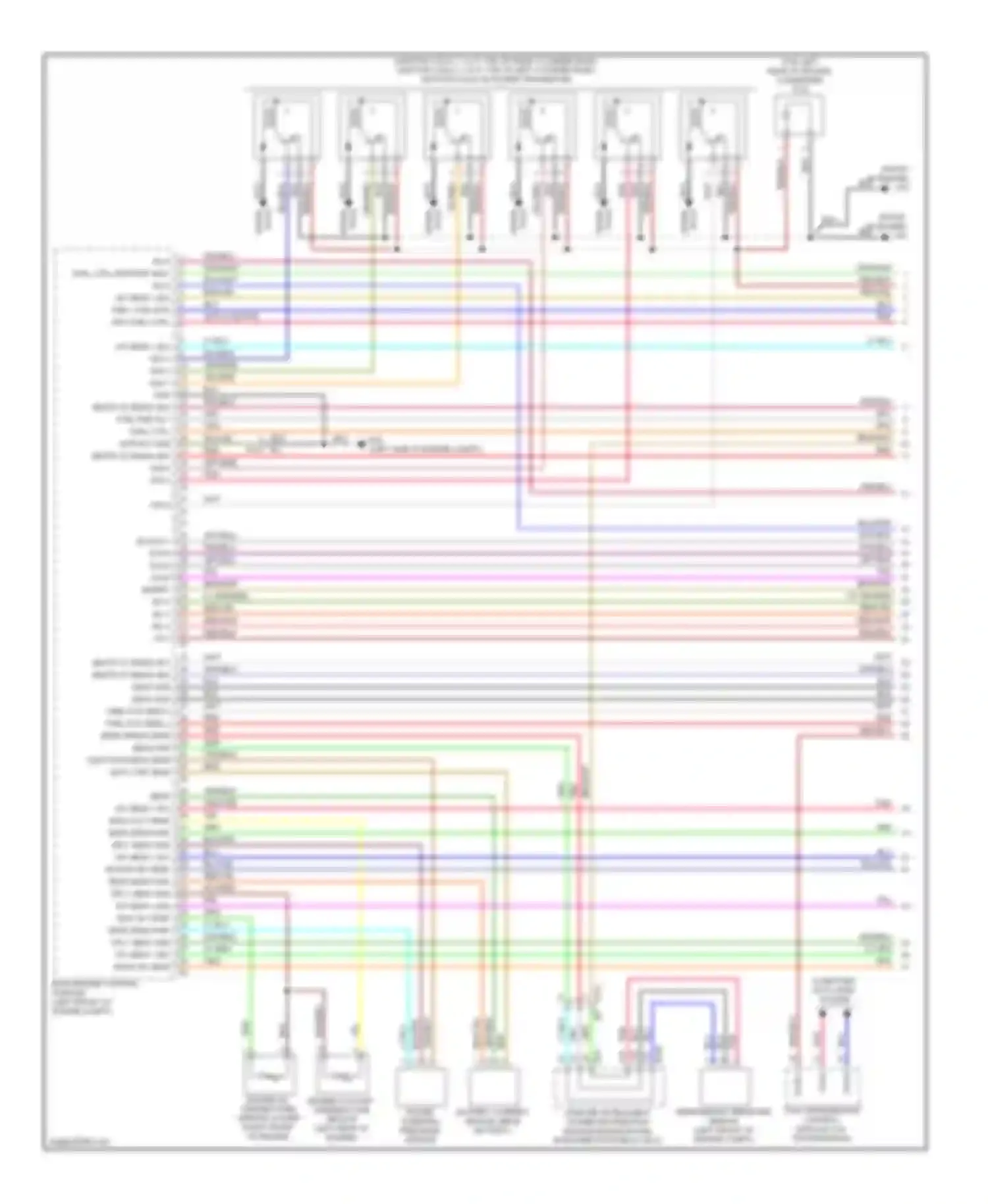 Murano Nissan Z51 facelift 2 (2011-2015): Wiring diagram engine performance 3.5l (1 of 4)