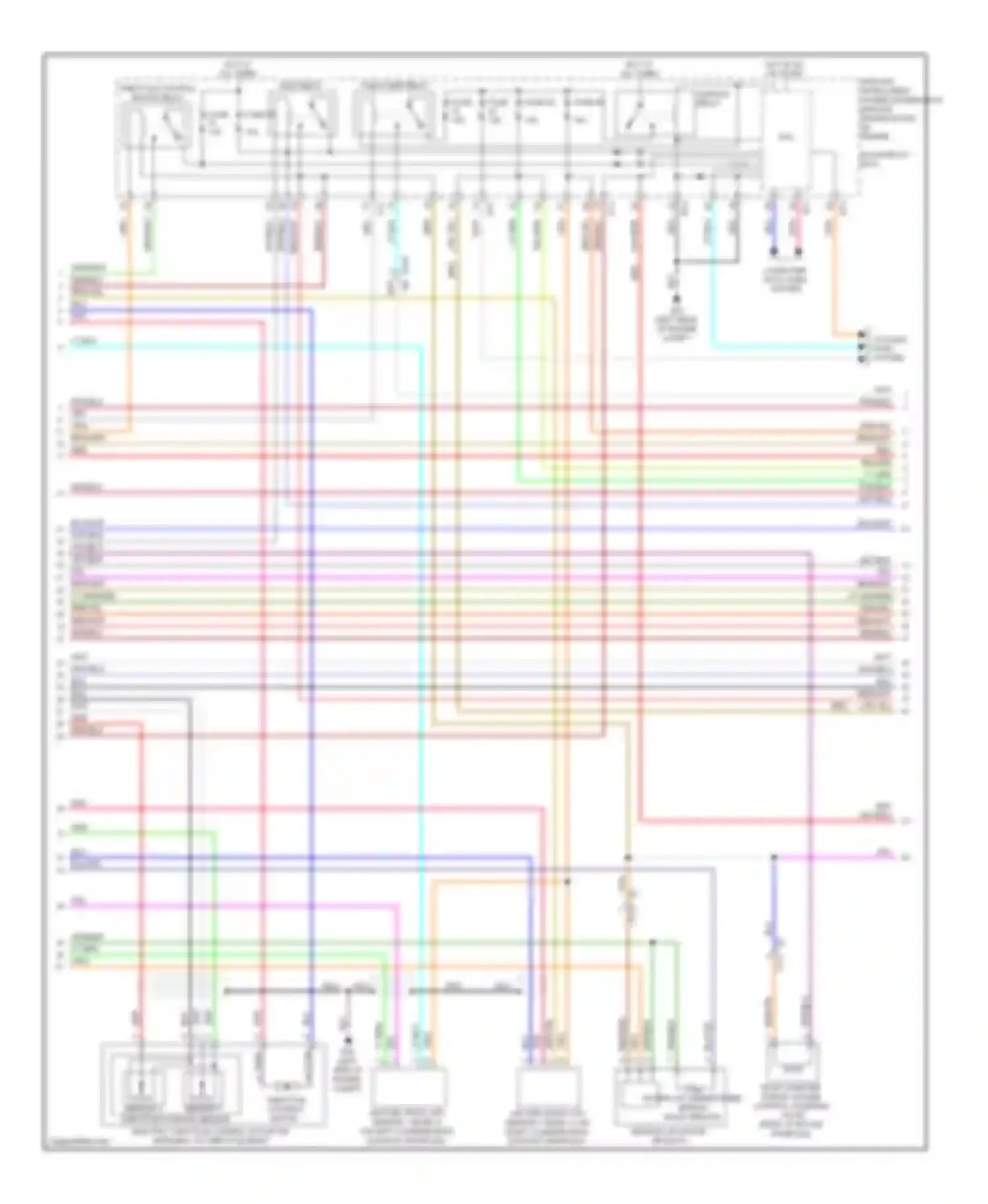 Murano Nissan Z51 facelift 2 (2011-2015): Wiring diagram engine performance 3.5l (2 of 4)