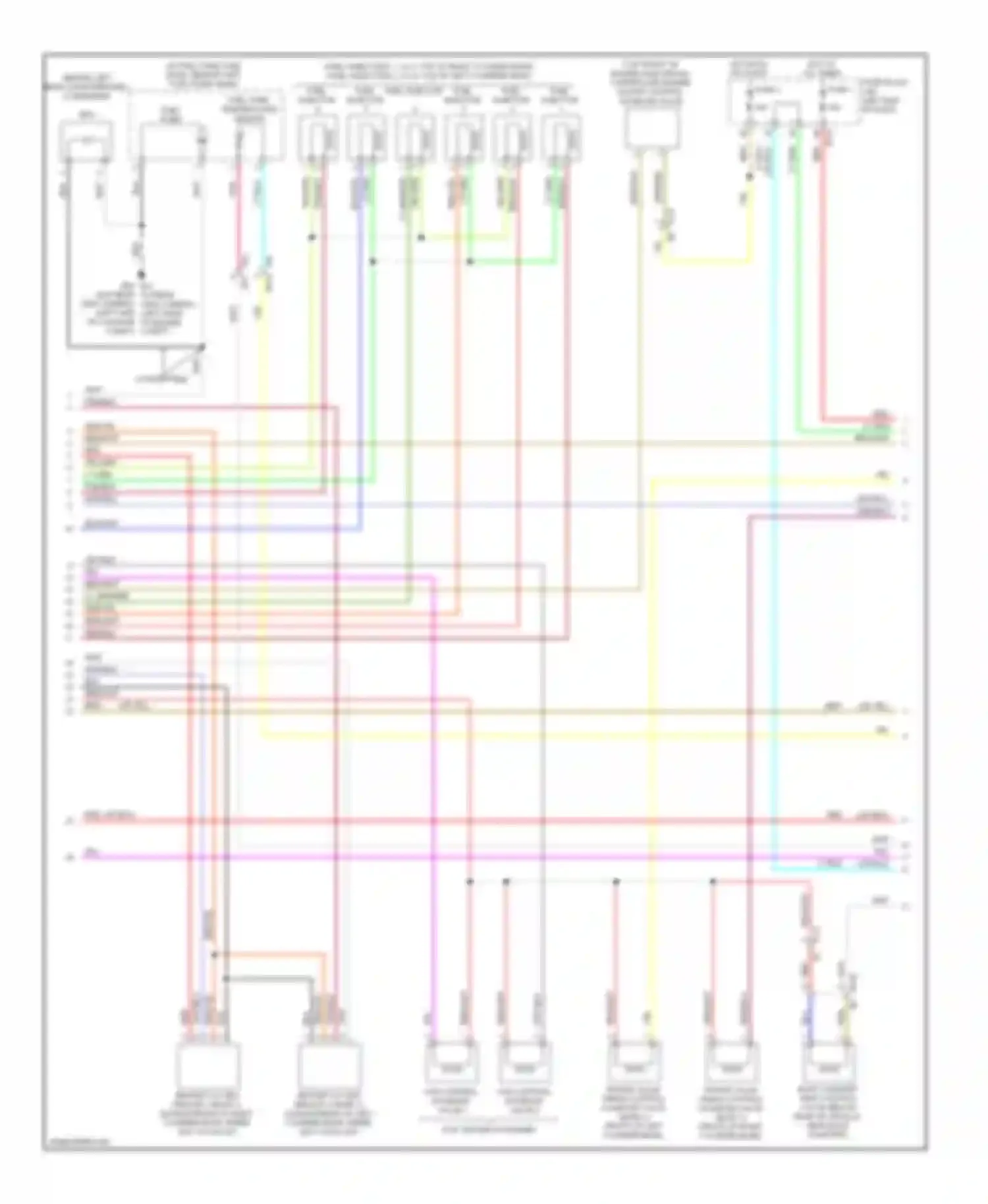 Murano Nissan Z51 facelift 2 (2011-2015): Wiring diagram engine performance 3.5l (3 of 4)