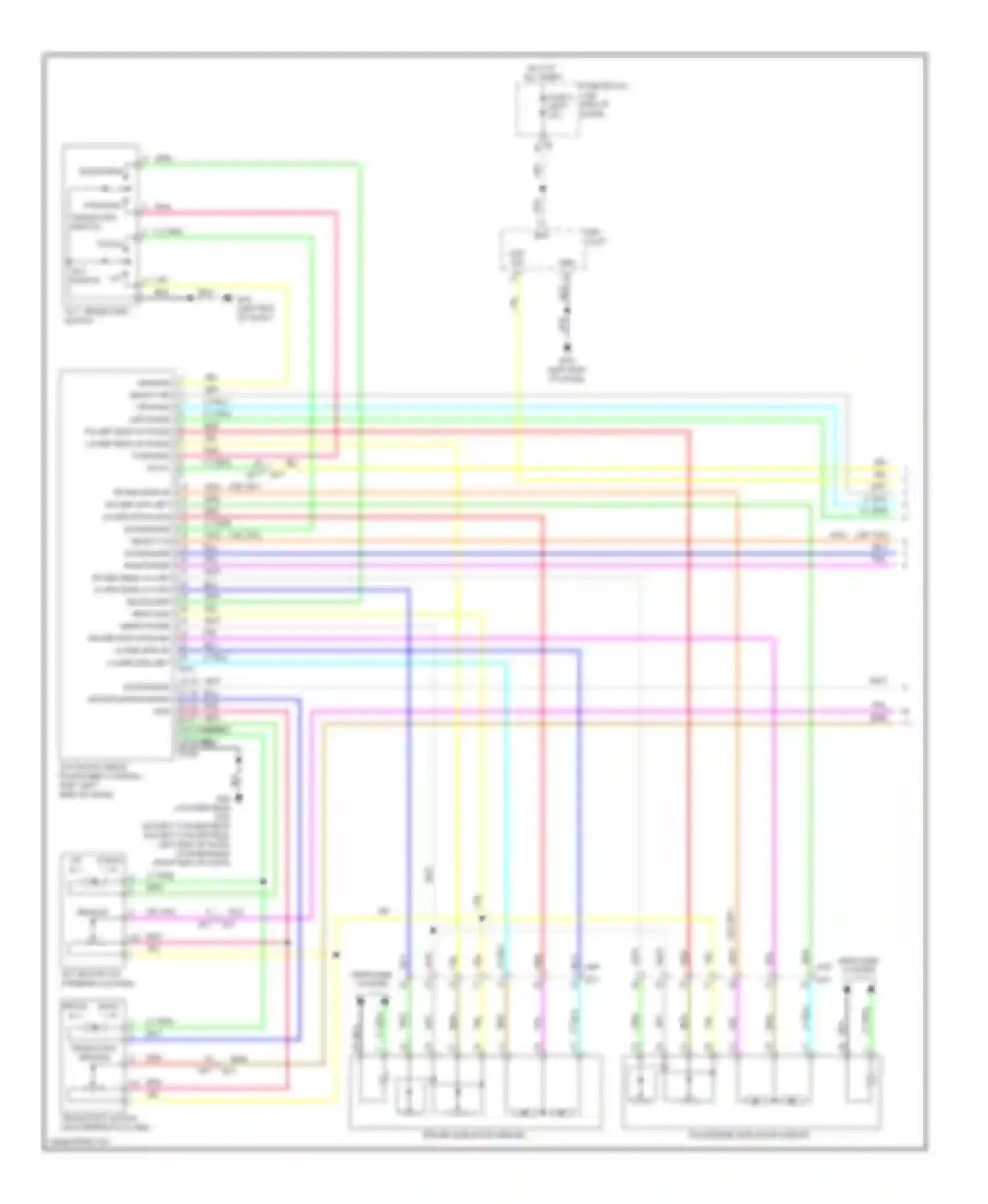 Murano Nissan Z51 facelift 2 (2011-2015): Memory systems circuit (1 of 4)