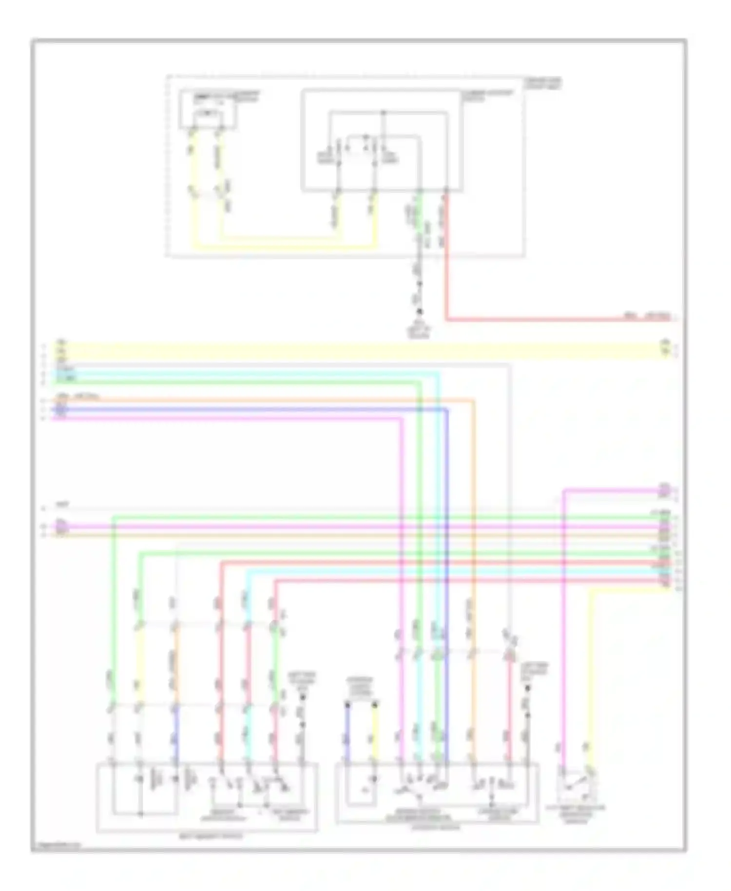 Murano Nissan Z51 facelift 2 (2011-2015): Memory systems circuit (2 of 4)