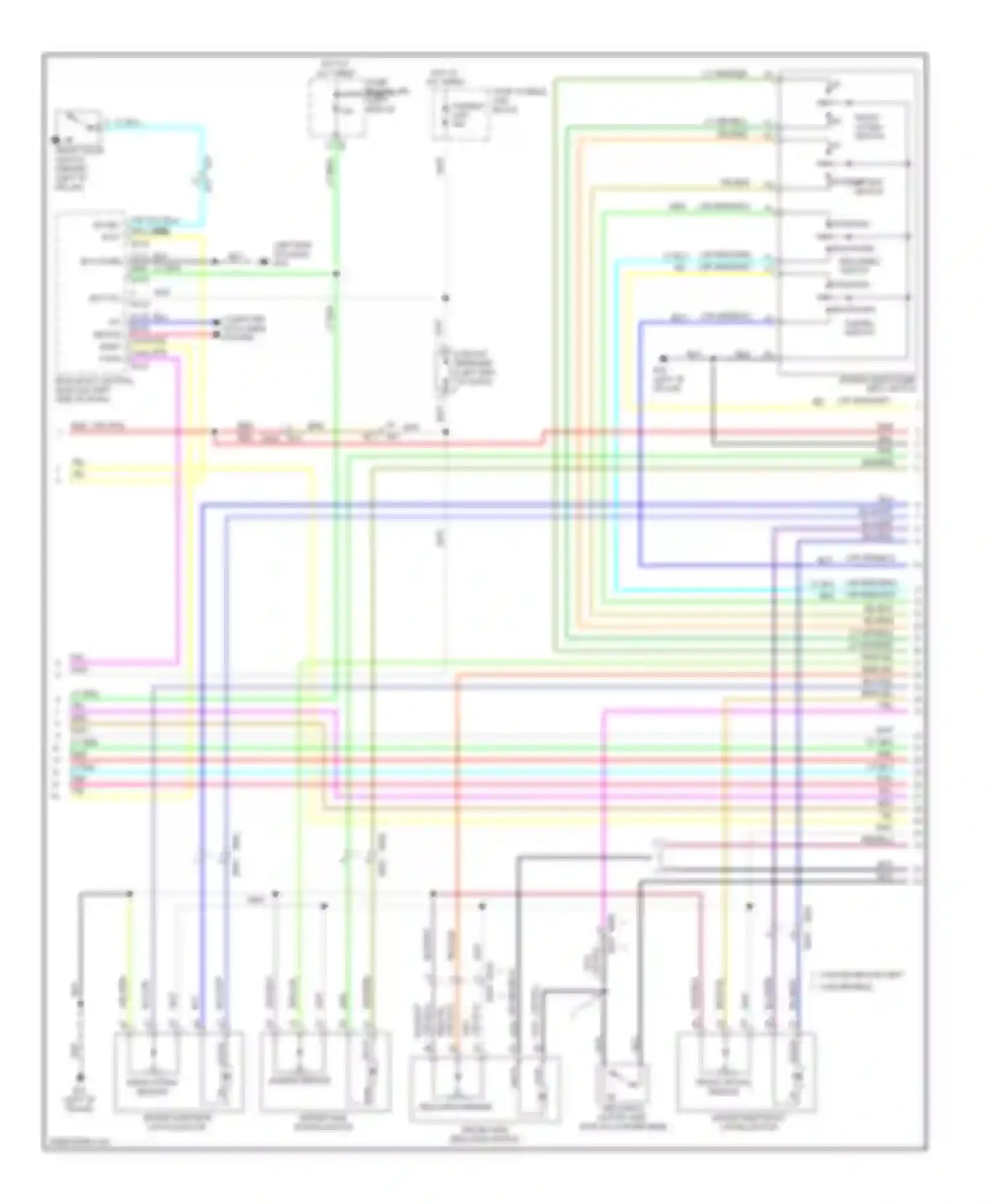 Murano Nissan Z51 facelift 2 (2011-2015): Memory systems circuit (3 of 4)