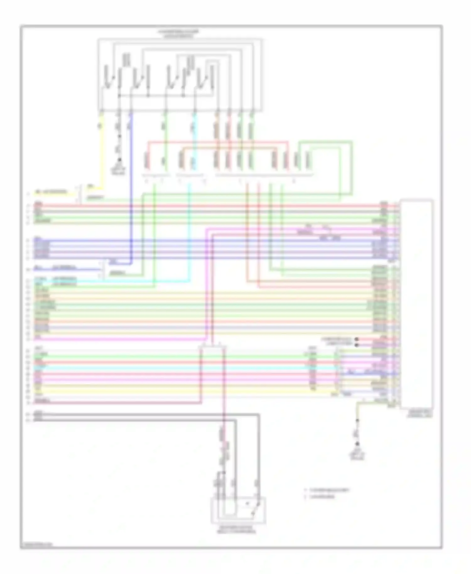 Murano Nissan Z51 facelift 2 (2011-2015): Memory systems circuit (4 of 4)