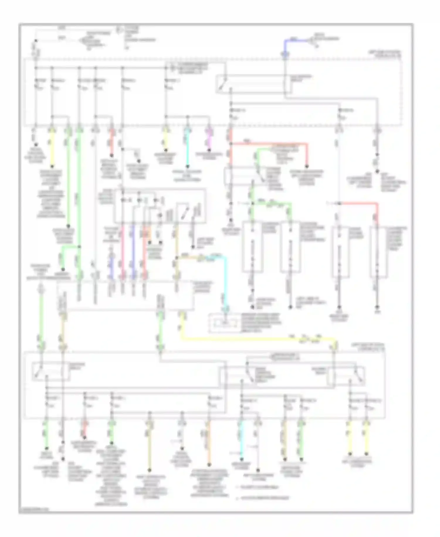 Murano Nissan Z51 facelift 2 (2011-2015): Power distribution circuit (2 of 2)