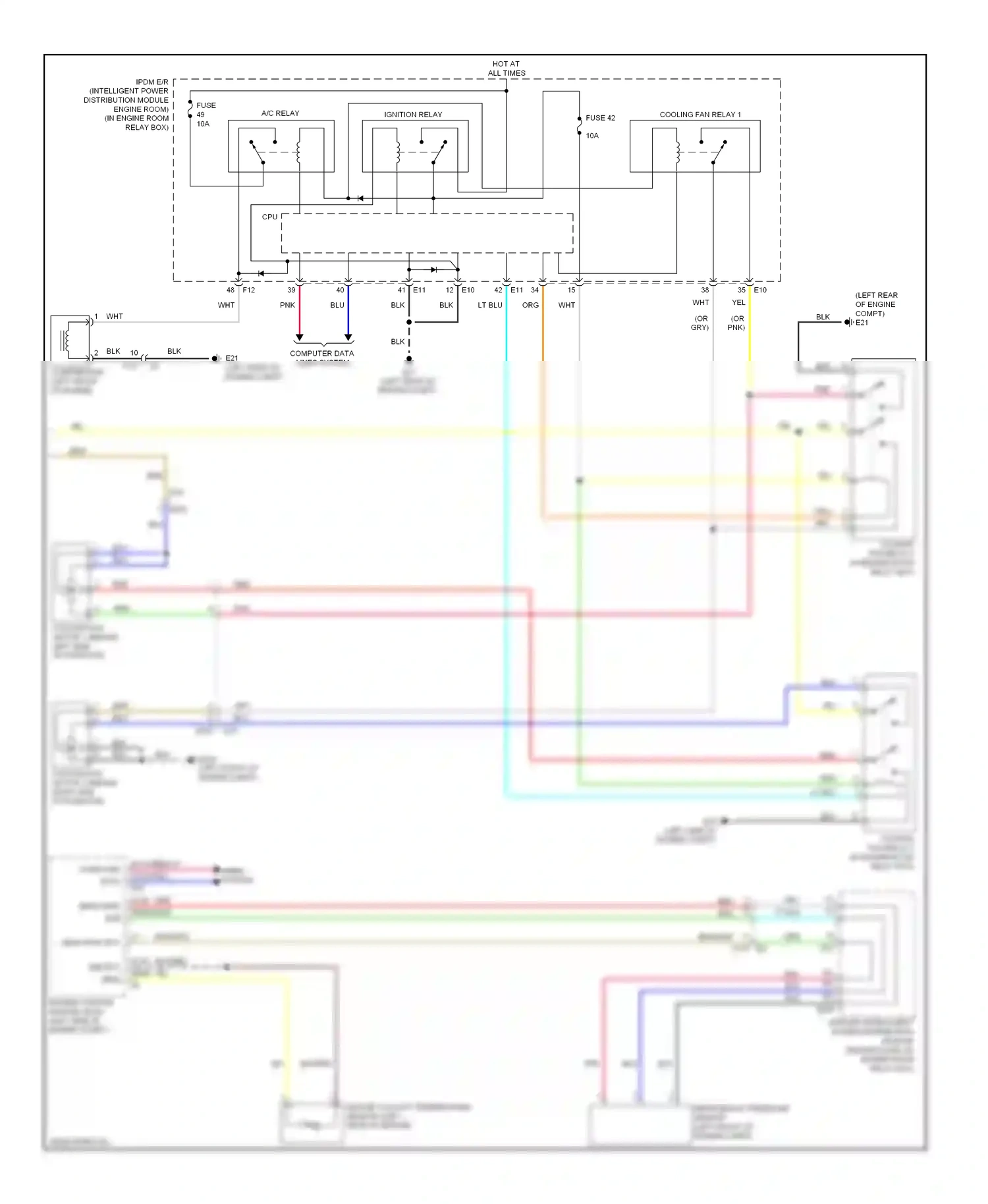Wiring diagram computer data lines system for Nissan Murano Z51 facelift 2 (2011-2015) (5 of 72)