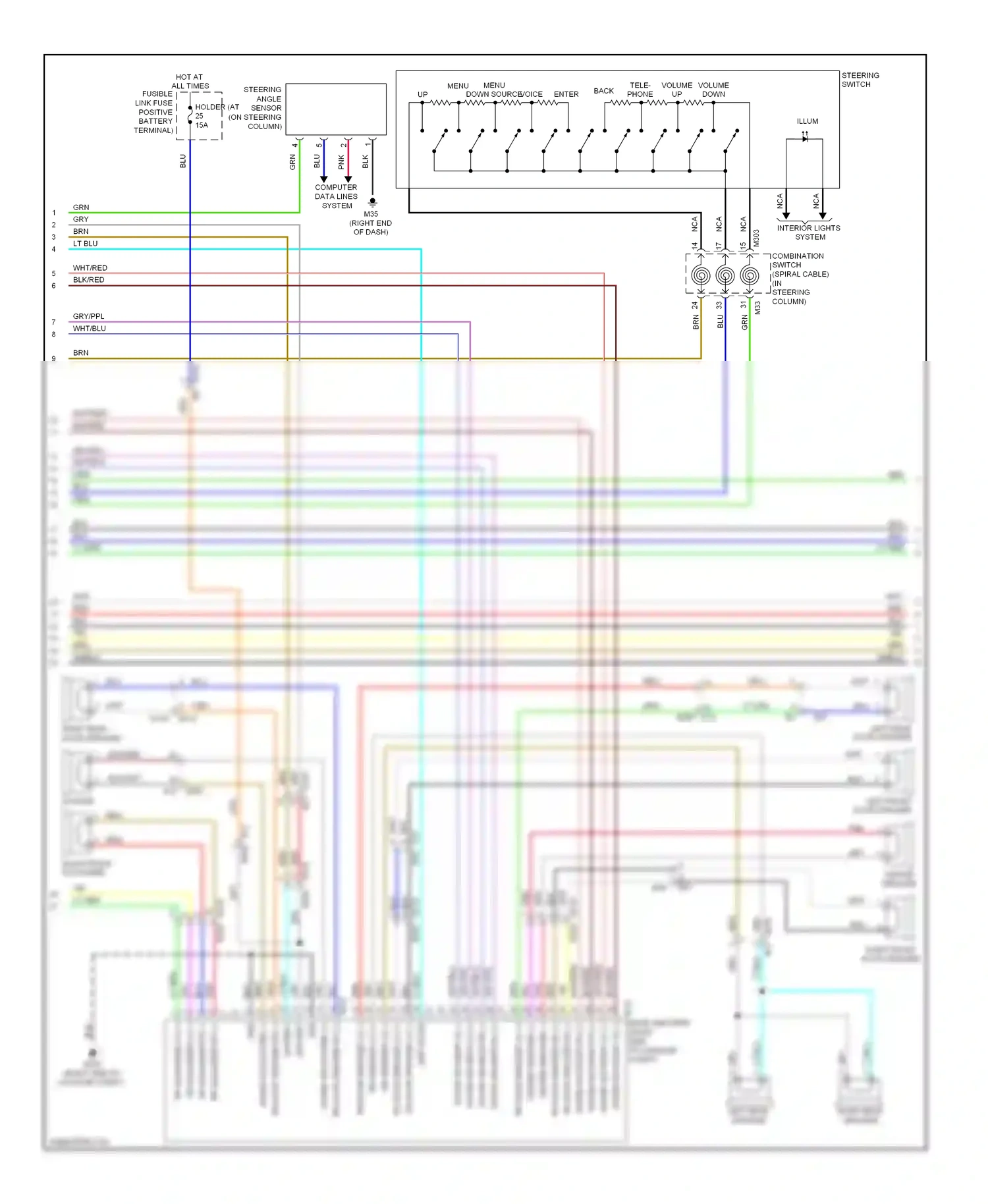 Wiring diagram computer data lines system for Nissan Murano Z51 facelift 2 (2011-2015) (56 of 72)