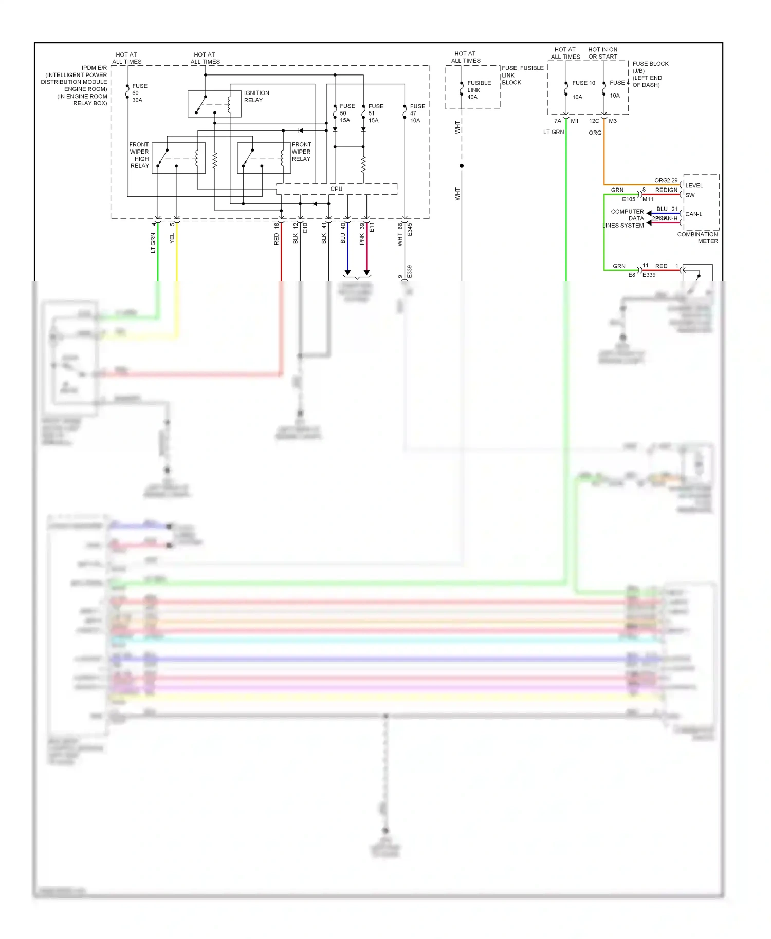 Wiring diagram computer data lines system for Nissan Murano Z51 facelift 2 (2011-2015) (66 of 72)