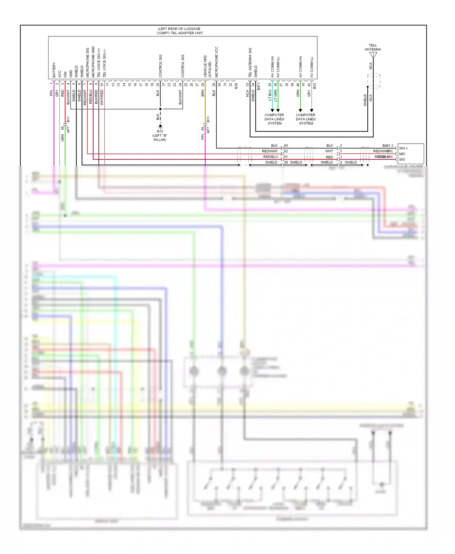 Wiring diagram computer data lines system for Nissan Murano Z51 facelift 2 (2011-2015) (59 of 72)