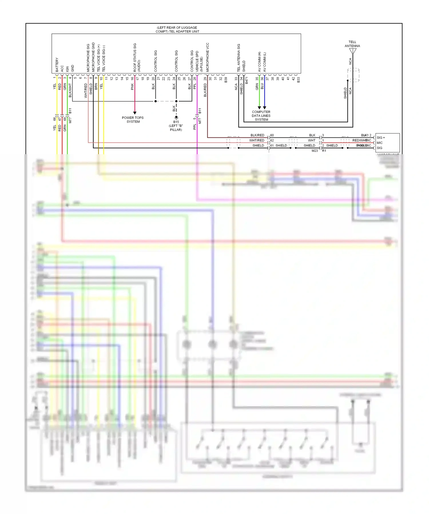 Wiring diagram computer data lines system for Nissan Murano Z51 facelift 2 (2011-2015) (53 of 72)