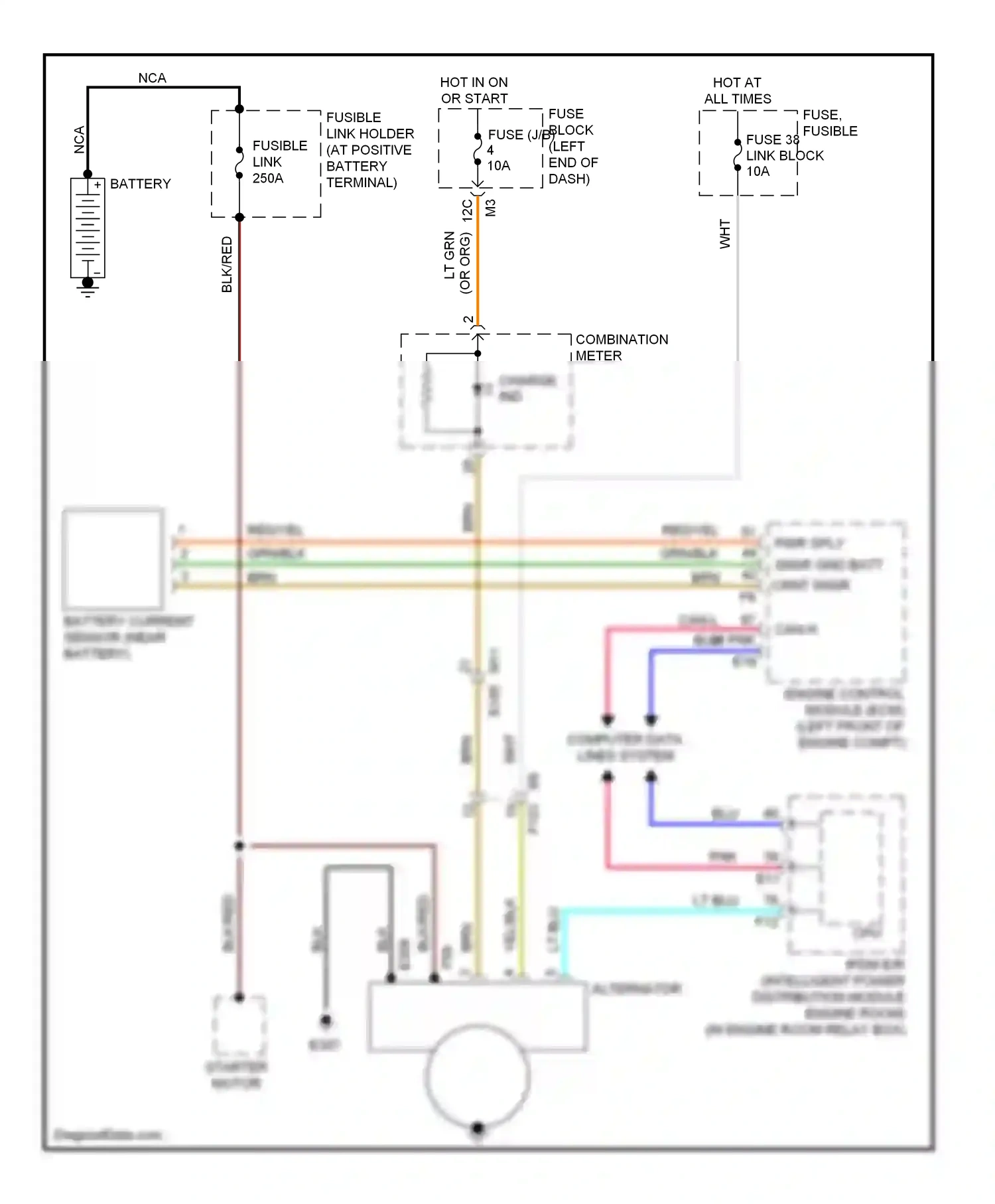 Wiring diagram computer data lines system for Nissan Murano Z51 facelift 2 (2011-2015) (65 of 72)
