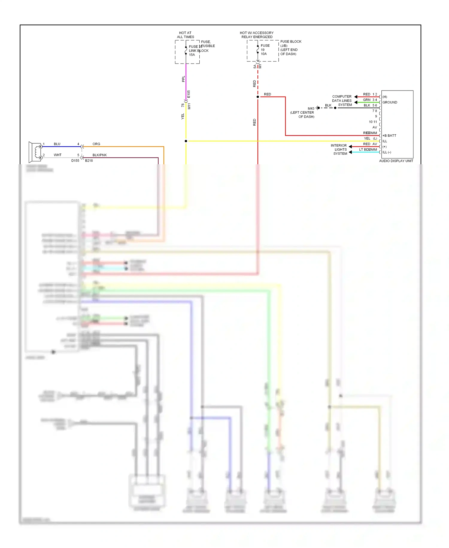 Wiring diagram computer data lines system for Nissan Murano Z51 facelift 2 (2011-2015) (44 of 72)