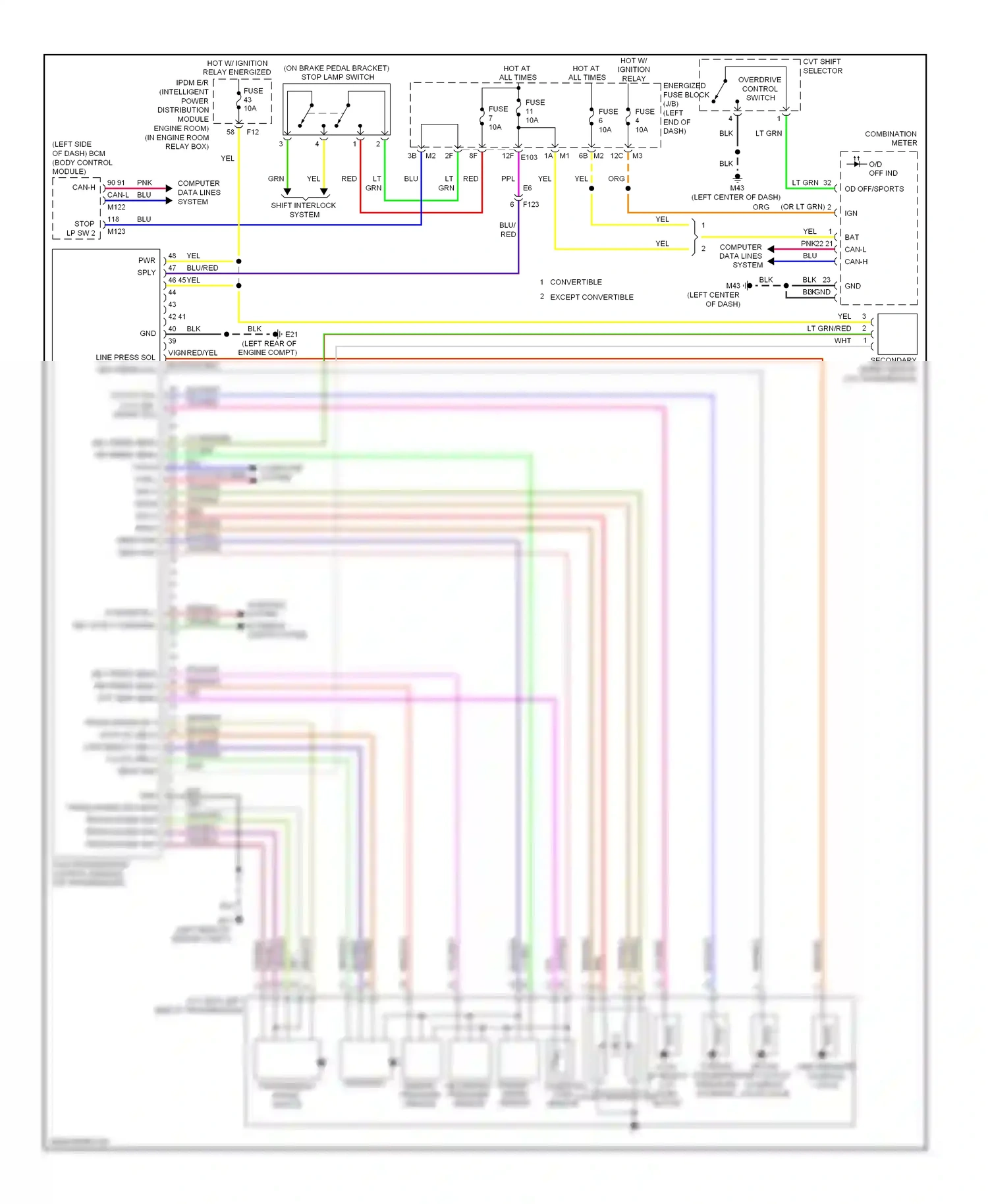 Wiring diagram computer data pnk lines system for Nissan Murano Z51 facelift 2 (2011-2015) (1 of 1)