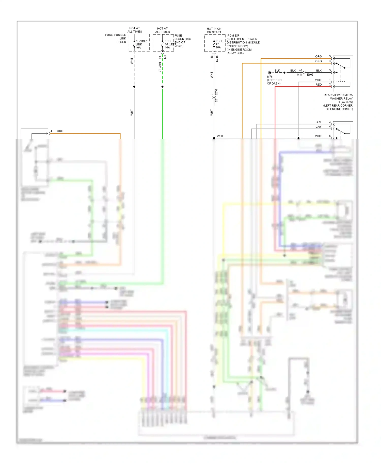 Wiring diagram input 3 for Nissan Murano Z51 facelift 2 (2011-2015) (4 of 5)
