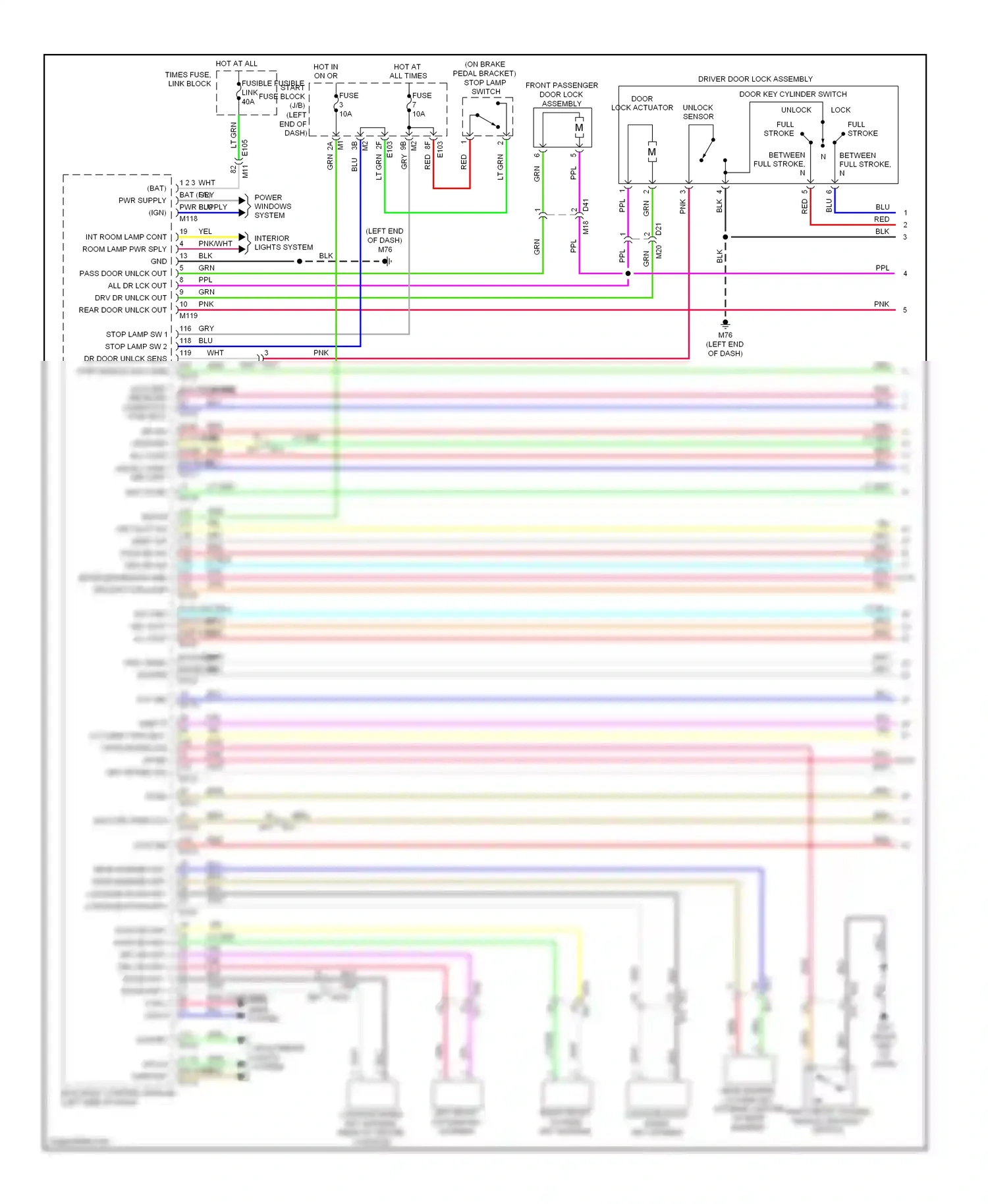 Wiring diagram pnk computer data lines system for Nissan Murano Z51 facelift 2 (2011-2015) (1 of 2)