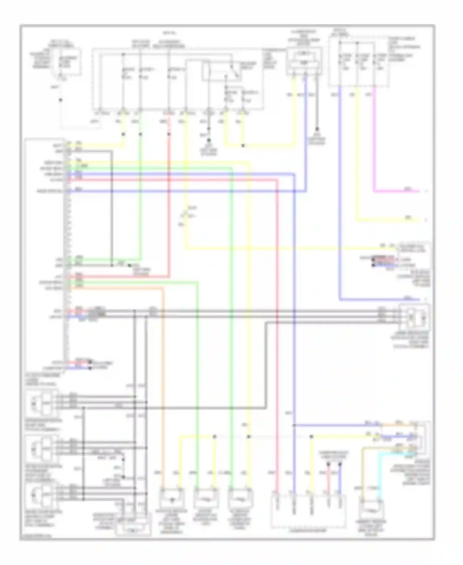 Murano Nissan Z51 facelift (2010-2012): Automatic a/c circuit (1 of 2)