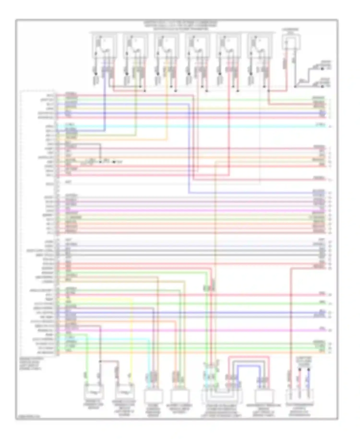 Murano Nissan Z51 facelift (2010-2012): Wiring diagram engine performance 3.5l (1 of 4)