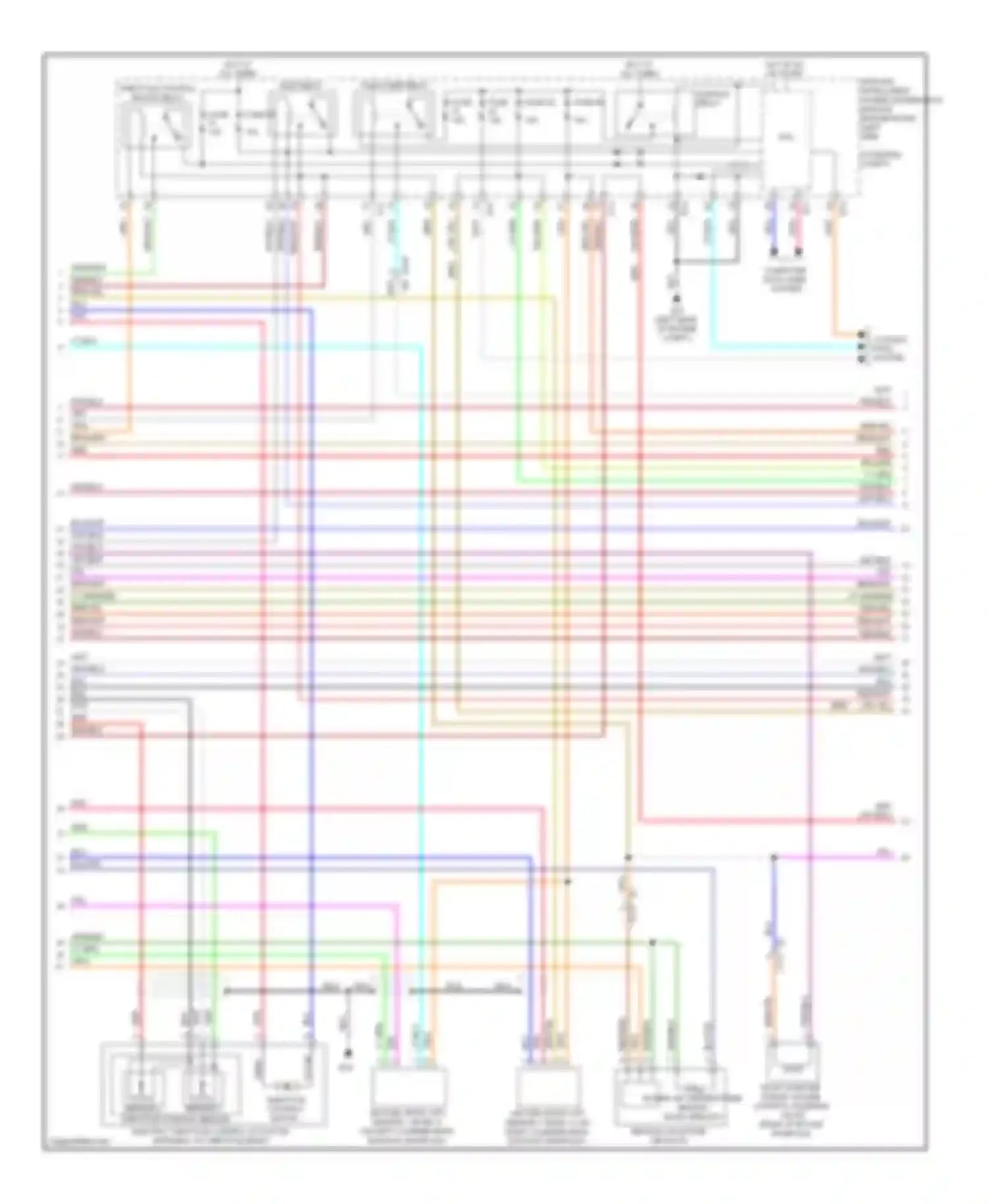 Murano Nissan Z51 facelift (2010-2012): Wiring diagram engine performance 3.5l (2 of 4)